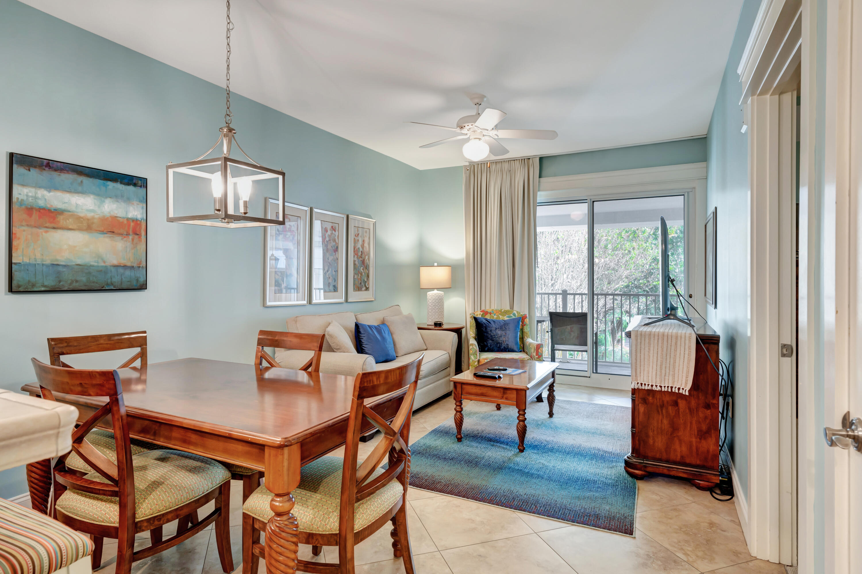 FULLY FURNISHED WITH ALL UTILITIES INCLUDED! This is available for a 6-month lease beginning as early as August 1. This charming 1-bedroom condo is located on the 2nd floor of the Grand Sandestin. The balcony is the perfect spot to enjoy your morning coffee or your favorite evening cocktail. The Grand Sandestin offers a community pool, hot tub, on-site fitness center, and is just a short stroll from the Village of Baytowne Wharf which offers great restaurants, retail shops, and fun entertainment options. Come relax and enjoy the luxurious resort lifestyle!