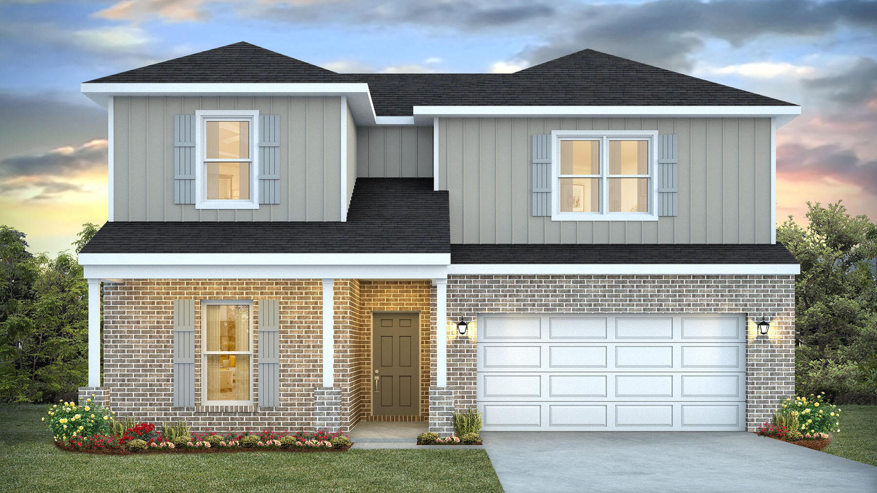 The 'OZARK' is a well-designed 2 story model with 2 bedrooms '&' a living room on 'EACH' level. Highly desirable open concept. The kitchen, living room & dining area flow together for relaxed living & entertaining. The open kitchen features: all stainless-steel appliances, corner pantry, Quartz countertops, nice island, smooth-top range, built in microwave & quiet dishwasher. The stairway, right off the kitchen for ease of access for both levels. Bedroom 1 offers a spacious walk-in closet; the adjoining bath has a double vanity & lg. shower.
The Smart Home 'Connect' System has several convenient devices. Easy drive to the airport, military base, beaches at Ft. Walton, Destin area & just minutes to golfing. *Please Note: All home & community information, including pricing, included features, terms, availability & amenities, are subject to change & prior sale at any time without notice or obligation. SQUARE FOOTAGES are approximate. Pictures, photographs, colors, features, and sizes are for illustration purposes only & will vary from the homes as built. D.R. Horton is an equal housing opportunity builder.