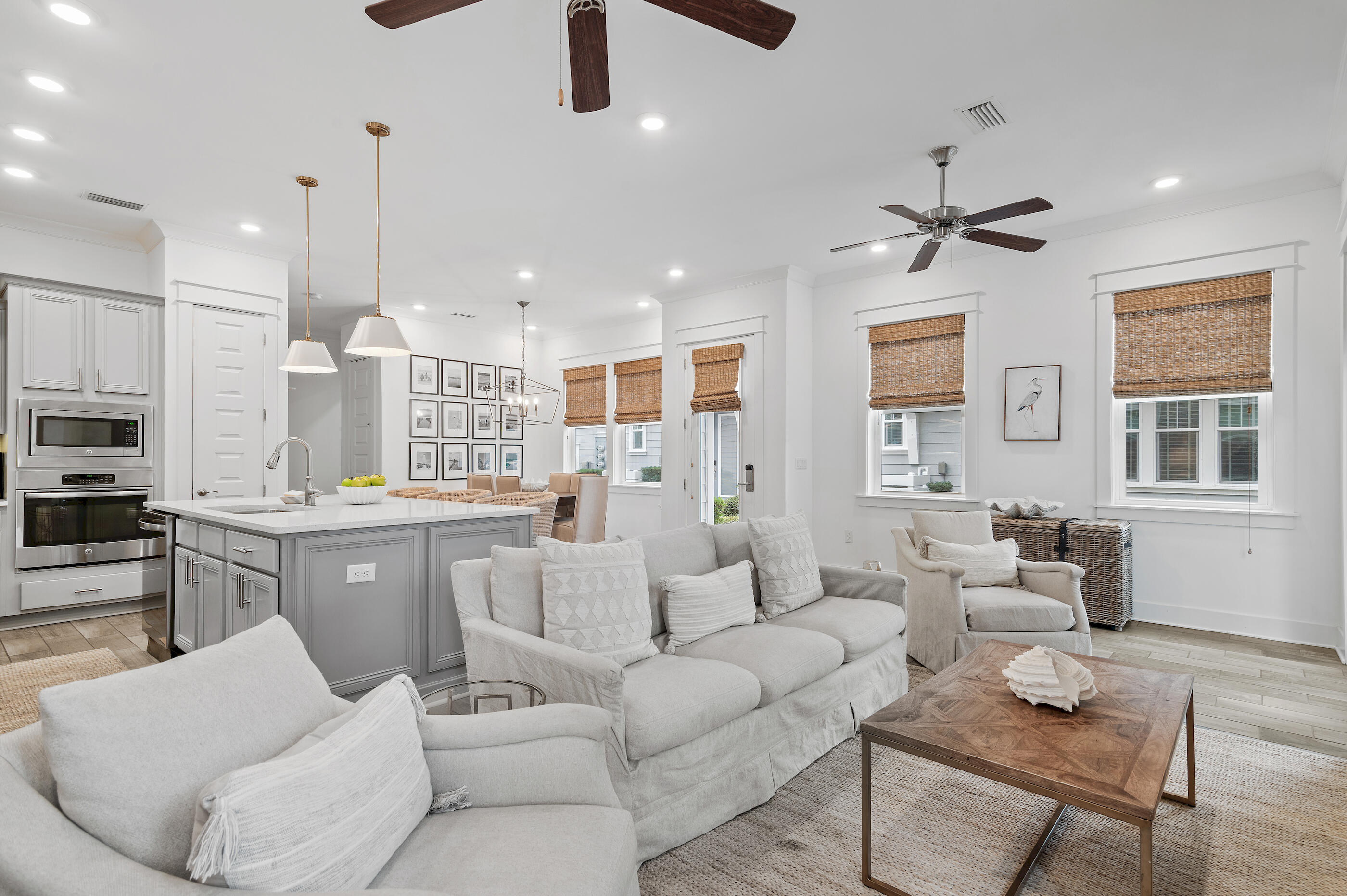 Discover the ultimate in coastal living with this charming 3-bedroom, 2.5-bath end-unit townhome nestled in the vibrant Prominence community along the stunning Scenic Highway 30A! Step inside to find an inviting open-concept living and dining area on the first floor, featuring not one, but two sets of French doors that flood the space with natural light, truly elevating the ambiance. You'll fall in love with the seamless transition to your outdoor patio—an ideal spot for unwinding or hosting unforgettable gatherings! Culinary enthusiasts will appreciate the modern kitchen, equipped with sleek stainless steel appliances, a gas stove, and chic finishes that make cooking a delight. The main areas are adorned with durable tile flooring and carpet waiting in the bedrooms for that cozy touch. Plus, there's a handy half bathroom on the first floor, perfect after a fun-filled day at the beach!

Venture upstairs to discover two lovely guest bedrooms sharing a well-appointed bathroom, alongside a spacious primary suite that's nothing short of a retreat! This serene haven features a tray ceiling, a cozy sitting area, and a luxurious ensuite that includes a walk-in closet, double vanity, and a stunning floor-to-ceiling tiled shower!

And let's not forget the benefits of a two-car garage and a gorgeous pavered driveway! Located right in the heart of Prominence, you'll have access to fantastic amenities like two sparkling pools, lush green lawns, grilling areas, and the fabulous Big Chill just a stone's throw away. Positioned on the east side of 30A between Seagrove Beach and Watersound, you can easily hop on your bike or golf cart to explore beautiful beaches, delightful restaurants, scenic nature trails, and charming boutique shops! Don't miss your chance to embrace this coastal lifestyle schedule your visit today!

Buyer to verify all information in listing.
