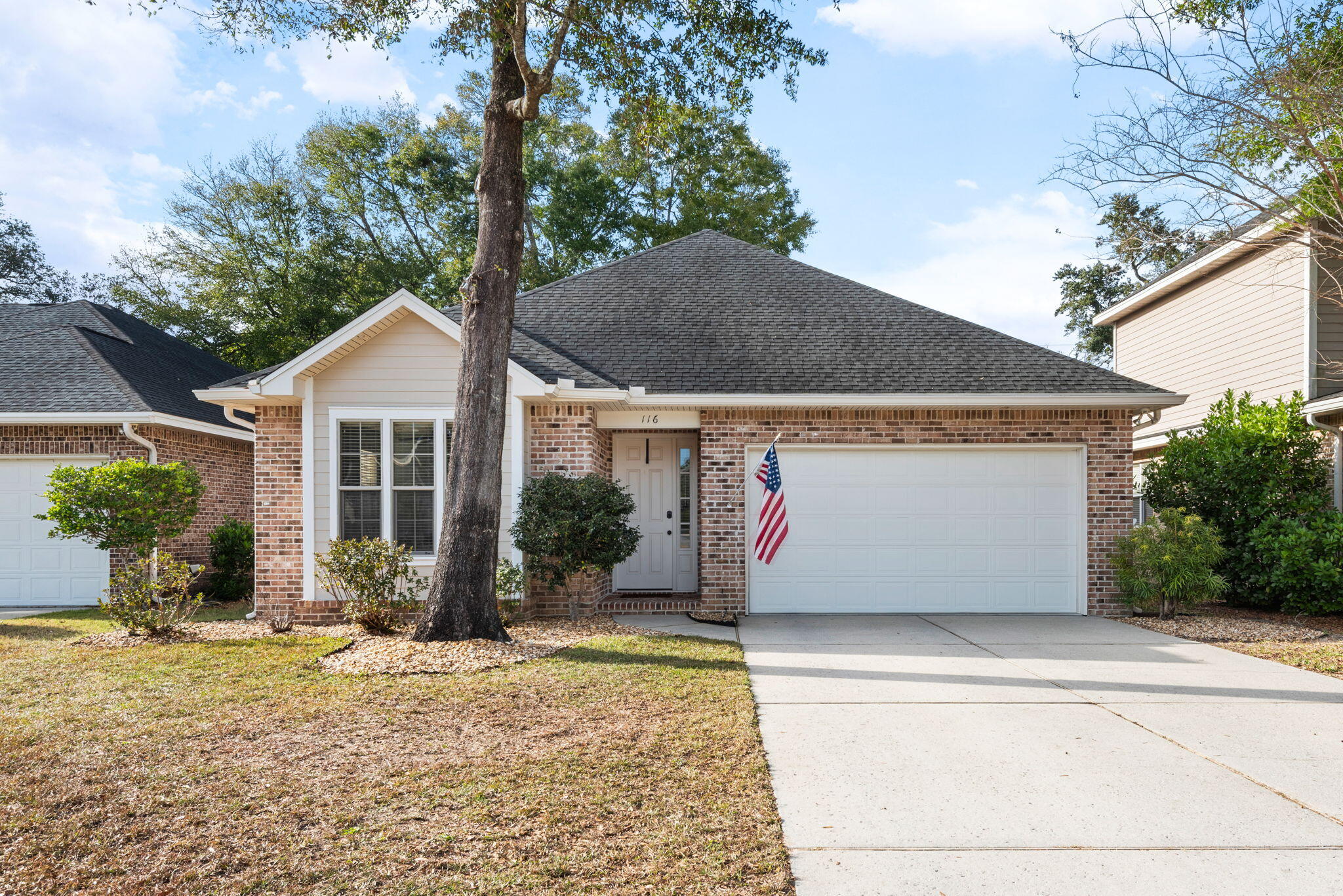 Welcome home to this beautifully crafted Niceville residence, thoughtfully built by the reputable Huff Homes and lovingly maintained with pride. From the moment you step inside, you'll appreciate the seamless flow of tile and luxury vinyl plank flooring throughout, creating a clean, cohesive look that's both stylish and practical.

The open-concept living space is light, bright, and inviting—perfect for everyday living or effortless entertaining. The kitchen shines with granite countertops, stainless steel appliances, and an easy connection to the main living area, making it the heart of the home.

Designed with comfort in mind, this home offers a smart bedroom separation, featuring three spacious bedrooms and two full baths. The serene primary suite is a true retreat, complete with a dual-vanity bath, walk-in shower, and an oversized walk-in closet that checks every box.

Step outside to enjoy your screened porch, ideal for morning coffee or evening unwinding, overlooking a fully fenced backyardperfect for pets, play, or privacy.

This home has been exceptionally cared for and thoughtfully updated, including a 2019 HVAC system and 2023 upgrades such as a new dishwasher, exterior gutters, new toilets, and LVP flooring in all bedrooms. Termite coverage with Bryan Pest Control adds an extra layer of peace of mind.

Stylish, functional, and truly move-in readythis is a special opportunity to own a quality-built home in the heart of Niceville that feels as good as it looks.