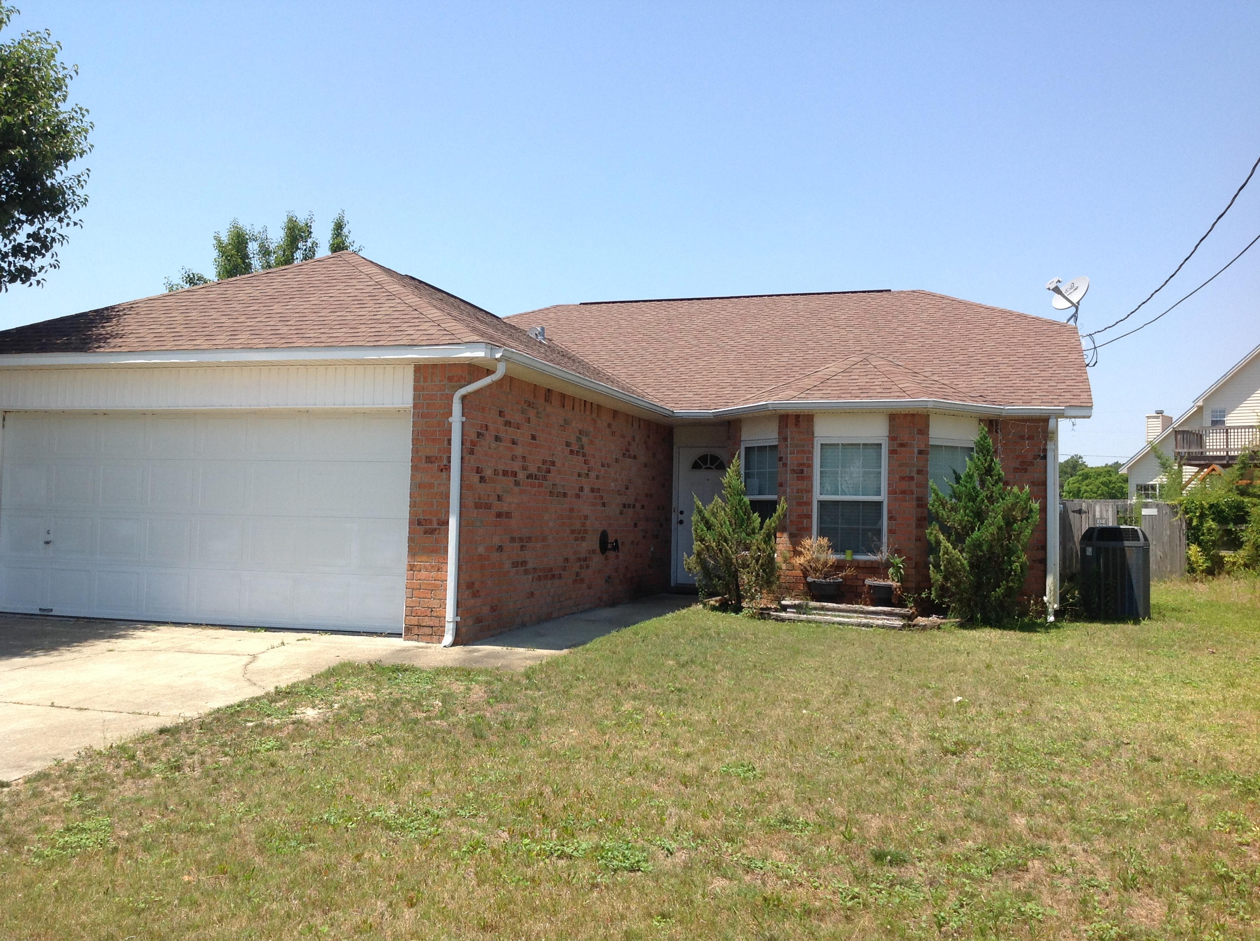Your search for the perfect Mary Esther rental home is over. This beautiful 3BR/2BA home is located in Mary Esther, just 5 miles from Hurlburt Field's main gate and only minutes from beaches, shopping and schools. You will fall in love from the moment you drive up and pull into your two-car garage. Head inside and you will find an open floor plan with split bedrooms. Vaulted ceilings in the living and dining room add to the overall open and inviting feel of this home. Unwind in the master bath which features a large garden tub and double vanities. A washer and dryer have been installed for your convenience. Call today to see this great home. Pets allowed with restrictions.