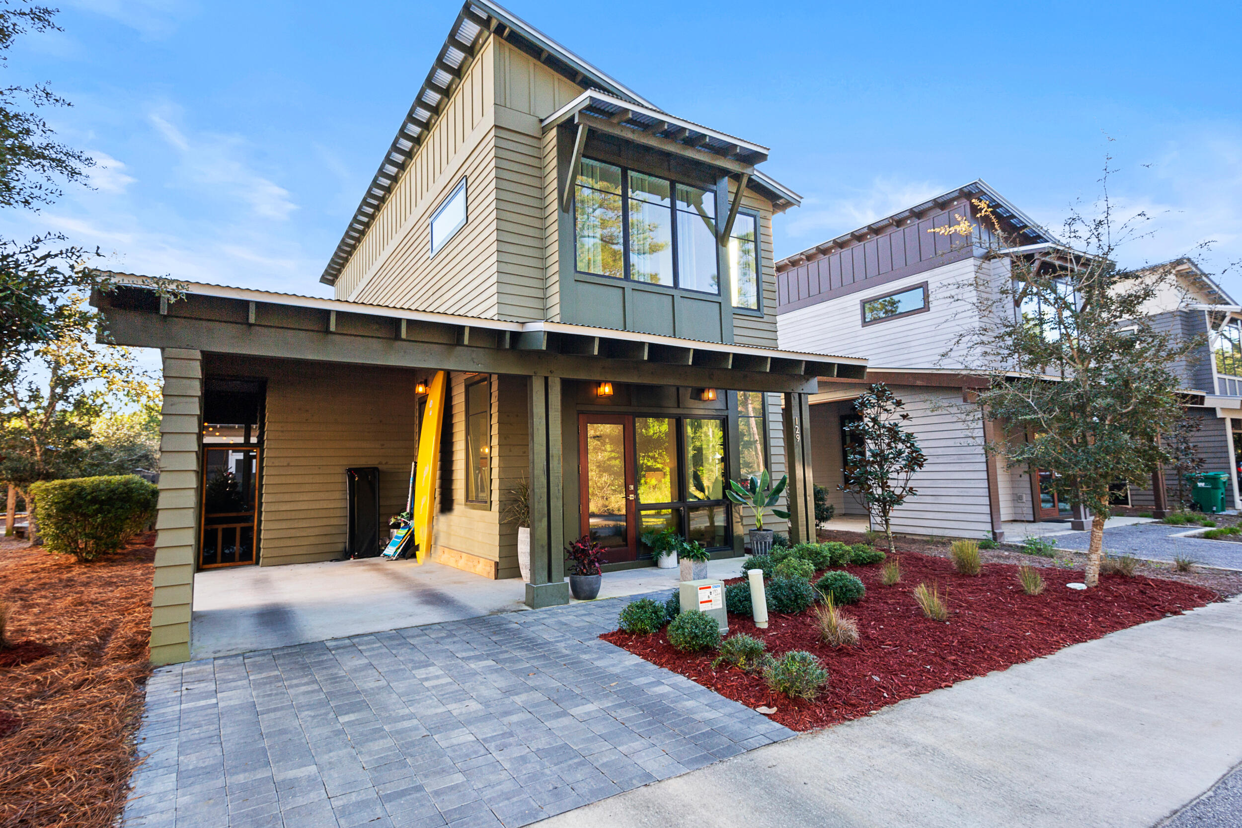 Premium/Edge Lot in EDEN's LANDING! Custom Cedar-Siding, Modern Design Home, built by CraigShores. Hurricane Windows, Peel&Stick Roof Underlayment, 2x6 Framing, 10 FT Ceilings and 9 FT Ceilings, Upgraded LVP Flooring throughout the entire home (no grout and tile). Beautiful versatile Kitchen Island (quartz), with plentiful cabinet space (shaker/soft-close), boasting SS Samsung appliances. Upgraded Matte-Black Cabinet Pulls and Knobs in Kitchen and all THREE FULL BATHROOMS. Almost 30 windows, so the Natural Light is AMAZING. Newly added Custom Screen Porch, with Accents of Cedar-Siding and newly added Paver Drive. The peace and serenity of Eden's Landing, being located right next door Eden Gardens State Park, one of the most beautiful and tranquil parks in the area, is second to none.

Watercolor, Seaside, and Grayton Beach are all just a few miles away. ECP (Northwest Florida Beaches International Airport) and VPS (Destin/FWB Airport) are equal distance.

*Professional photos to be posted very soon*