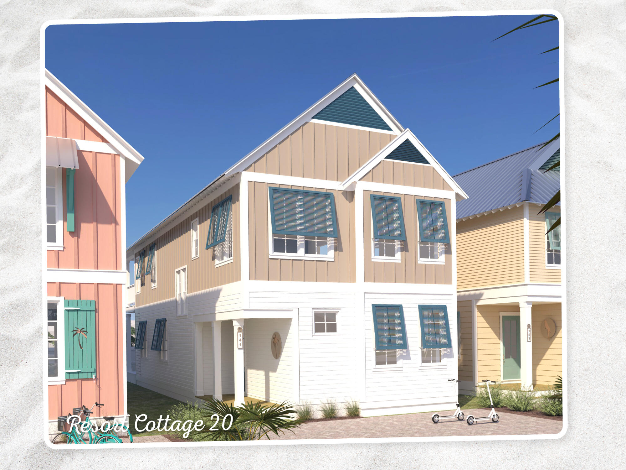 Don't miss your opportunity to enjoy everything the Margaritaville lifestyle has to offer!  This home is new construction with 5 bedrooms and 4 ½ baths.  Located in the exciting new Margaritaville Beach Cottage Resort, homeowners and their rental guest will have a hard time deciding what to do first; you can relax in the huge resort pool, take a trip around the 425 ft long lazy river, ride down one of two waterslides, soak in the sun on the 580 feet of dedicated beach, play pickleball, have a margarita and cheeseburger brought to you poolside, games on the lawn, outdoor movies and much, much more. 

 

This Breeze two story floorplan features 2,130 sf of heated/cooled space perfectly designed to fit your every need.  On the first level, you'll find the open concept living, dining and kitchen area with direct access to the patio.  There is also a downstairs primary bedroom and full-sized en suite bath, as well as an additional half-bath on this level as well.  On the second level you will enjoy a second spacious primary bedroom with ensuite bath, 3 additional guest bedrooms plus two more bathrooms and a laundry area.

 

 

This home features Frigidaire Professional Appliances, 36" gas range, quartz countertops, maple cabinets and luxury vinyl plank flooring throughout.  Our carefree customization plan allows you to select from one of three custom curated Margaritaville Design Finish Collections providing everything needed to make your home move-in ready, including interior finishes, furniture, housewares, and more.  Once you make your selection, sit back, relax and we'll take care of the rest.  This resort will be a premier destination and will offer you and your vacation rental guests a unique opportunity to enjoy luxury resort amenities with all the comforts of a beach front single family residence.

 

A 15% minimum deposit is due after signing and the remainder due at closing. We are using a builder contract which will be provided for your review along with all association and club documents.

 

Buyer should verify all measurements if important.  This resort will be the premier beachfront resort destination in Panama City Beach, hurry and do not miss this opportunity, only a few Resort Cottages remain!