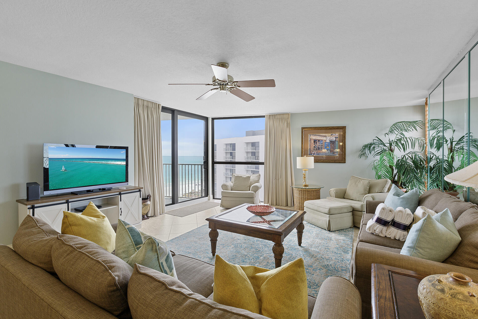 Welcome to Unit 178 in Building 1 at Mainsail Resort—the closest building to the beach and the most sought-after location in Miramar Beach. Perched on the 7th floor, this two-bedroom, two-bathroom condo offers unobstructed views of the Gulf of Mexico and direct access to 700 feet of private white-sand shoreline.

The layout features an open living and dining area with sliding glass doors that lead to a private balcony overlooking the emerald waters. The primary bedroom also enjoys balcony access and stunning Gulf views. A guest bedroom and two full bathrooms provide comfortable accommodations for up to six guests.

The interiors are well-maintained and perfectly suited for relaxed beachside living or rental use, but the true value lies in the unbeatable location, breathtaking views, and exceptional resort amenities. Mainsail Resort Highlights:

Two pools (one seasonally heated), hot tub, and wading pool

Fitness center with sauna, showers, and dressing rooms

700 feet of deeded beach access with seasonal beach service

Four lighted tennis courts, shuffleboard, and basketball court (resurfacing through 2025)

Game room, grilling stations, covered parking, and private storage

24-hour gated security

Prime Miramar Beach Location: Steps from beachfront dining, Silver Sands Premium Outlets, Grand Boulevard, and Baytowne Wharfoffering shopping, entertainment, and year-round events.

Whether you're seeking a rental-ready investment or a personal beachside retreat, Unit 178 in Building 1 delivers unmatched Gulf-front living in one of the Emerald Coast's most desirable communities.