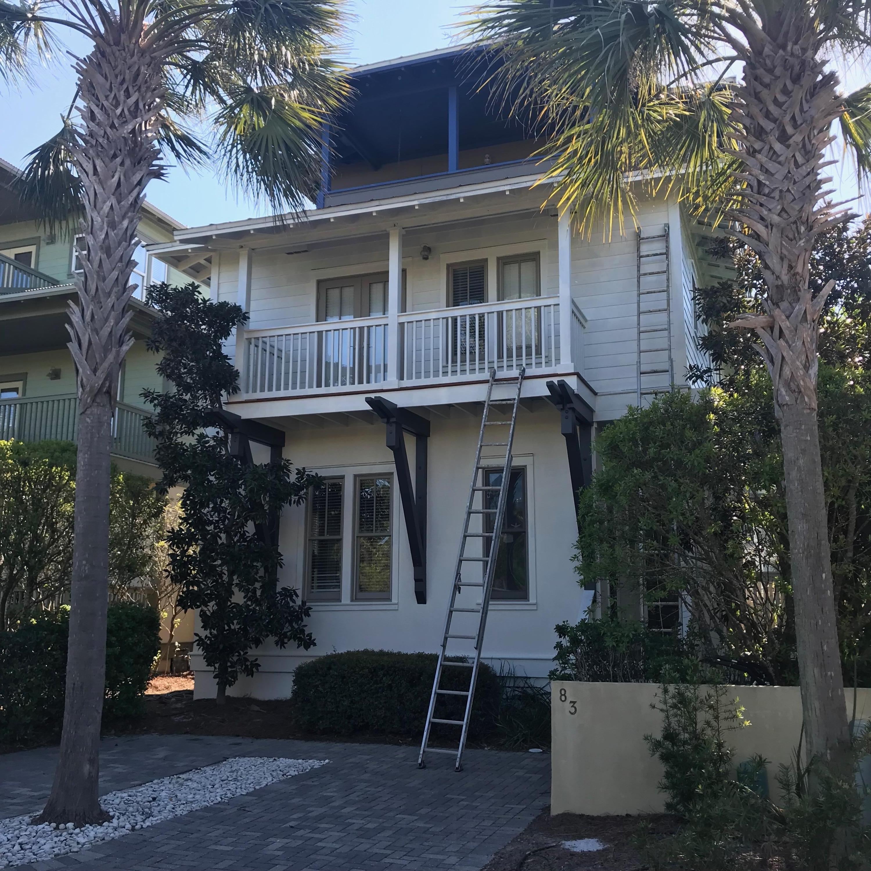 Price reduction - motivated seller! This beautiful, 5 bedroom, 5 bath beach home, south of 30A is one of 22 homes in gated Water's Edge. Currently undergoing a complete exterior repaint - creamy white with dark accents. Private, gated beach access ensures you'll alway enjoy your own beach. A short walk to all the shops and restaurants in Rosemary Beach, Seacrest Beach and Alys Beach, this home is in a super location! Updates recently completed in September 2017 include refinished hardwood floors, new paint on most interior walls, painted kitchen cabinets and all new carpet in bedrooms. A large, open kitchen,living/dining area combine to create a beautiful, inviting space perfect for large groups to gather. A bedroom and bath completes the first floor. A private pool is the icing on the cak 3 more bedrooms, including the master with a private balcony, are located on the 2nd floor, each with a private bath.

The 3rd floor offers gulf views another sleeping area with private bath and a great balcony complete with porch swing!  The community enjoys a gated, private beach access for long hours of beach time.  Must see!  Information contained within this listing such as square footage, is deemed to be accurate but is not guaranteed. Buyer to verify.