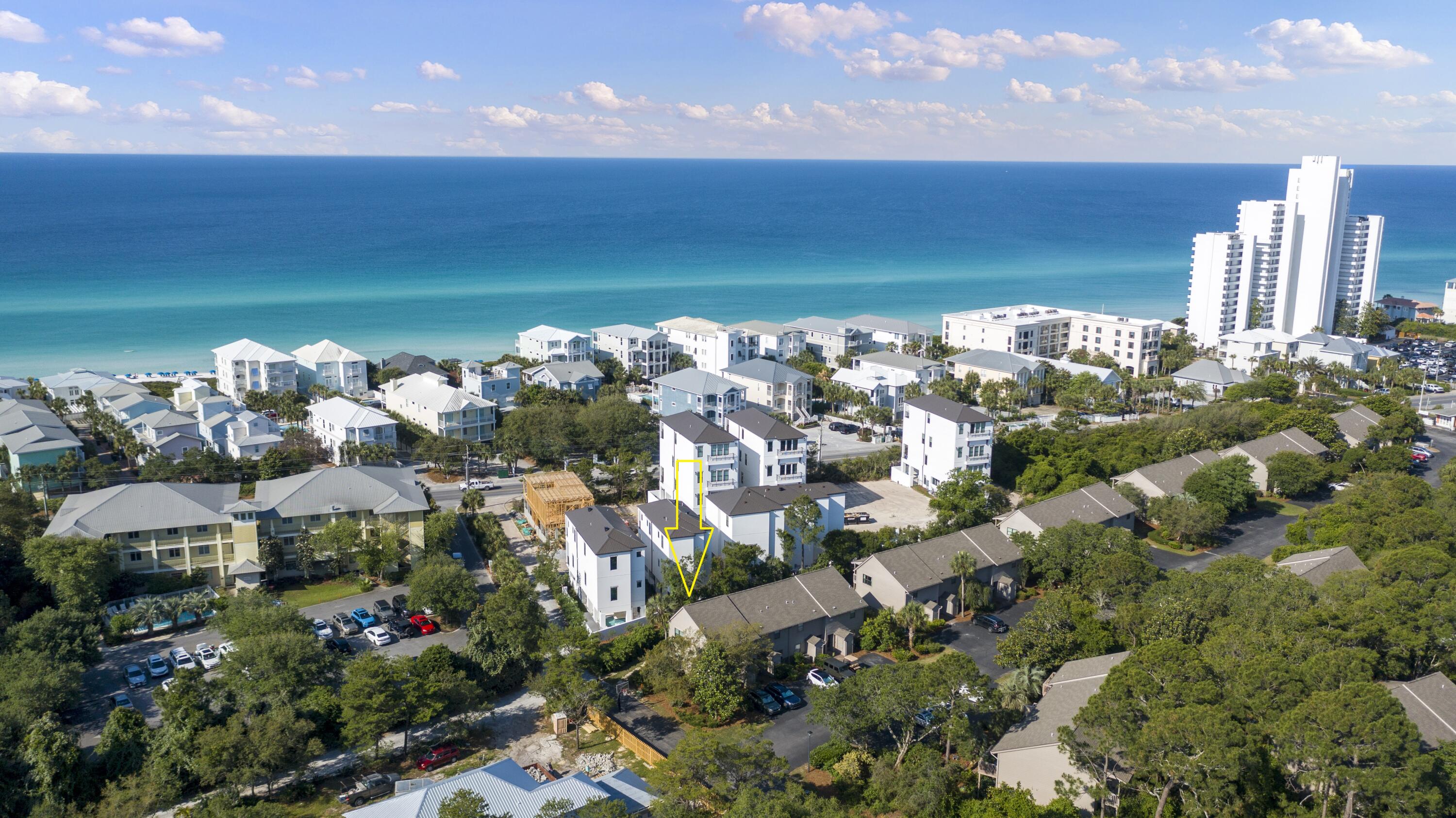 EXCELLENT RENTAL POTENTIAL! Wait until you see this beautifully updated townhouse in Cassine Gardens! Not only is it one of the coveted larger end units with two full baths (plus one half bath), it is located on the front row, an easy walk to 300 feet of public beach! A favorite location for second homes, full time residents, and vacation rentals, Cassine Gardens has two pools, tennis courts, and a nature trail into the Pt. Washington State Forest. Some of 30A's best shopping, dining, and entertainment options are all within a short bike ride, approximately two miles from world famous Seaside! This unit has never been rented and has been impeccably maintained. Three outdoor storage closets for your beach gear and toys! Sold unfurnished. Buyer to verify room dimensions and square footage. Sold As-Is.  See documents tab for list of updates.