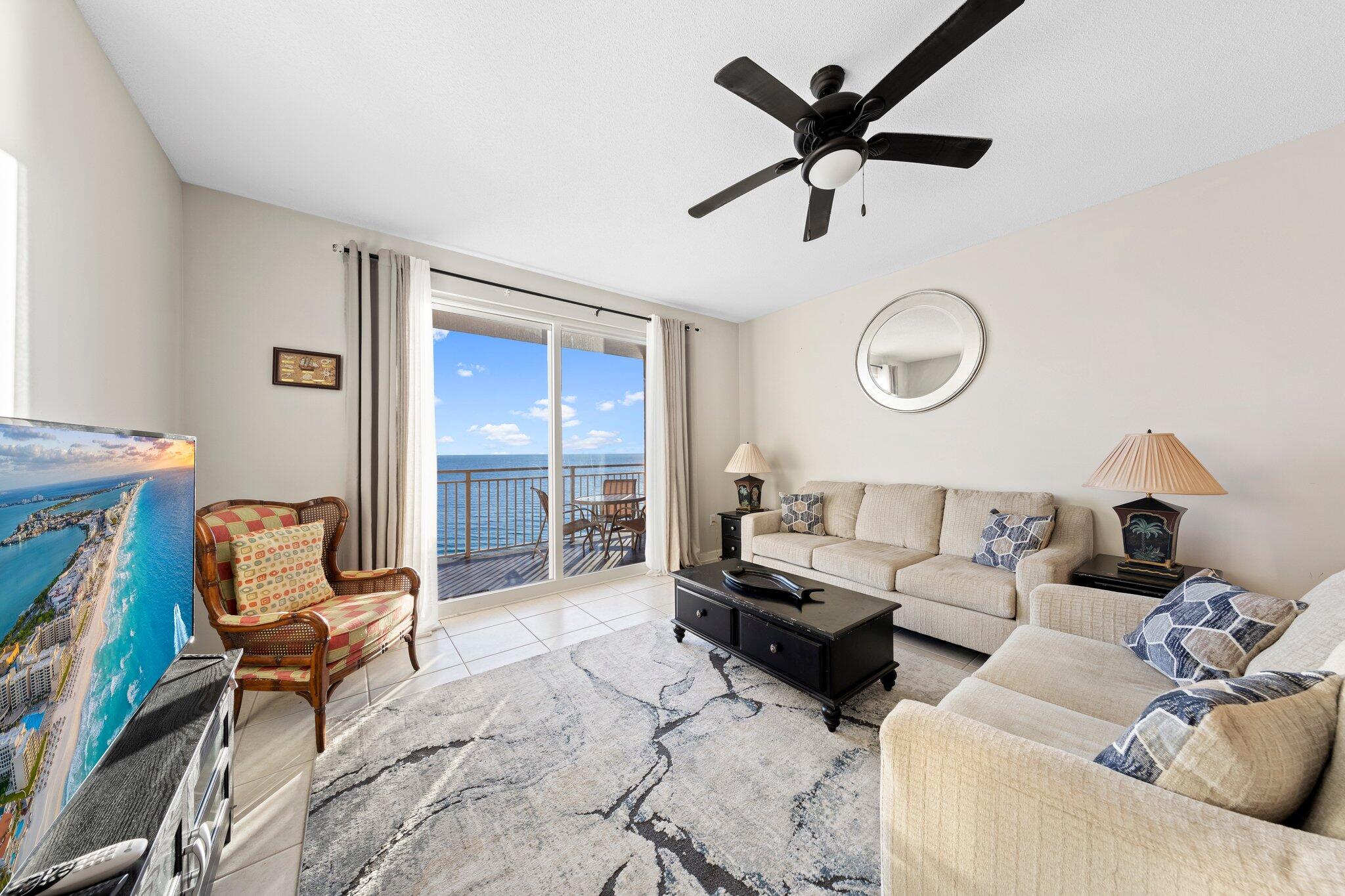 Discover the epitome of beachfront living in this stunning 2-bedroom, 2-bathroom unit that has never been on a vacation rental program. This pristine retreat offers breathtaking panoramic ocean views, creating a tranquil oasis for you to call home. With direct beach access just steps away, you'll relish the sound of the waves and the warmth of the sand beneath your feet. Step inside to find a meticulously maintained space with bright, open layout. The living area is the perfect place to unwind, while the fully equipped kitchen invites you to prepare delicious meals. Enjoy your morning coffee or evening cocktails on the private balcony as you soak in the spectacular sunsets over the Gulf of Mexico. Both bedrooms are spacious and comfortable, with ample storage, and the master suite features its own en suite bathroom. This unit is ideal for year-round living or as a private getaway. The complex offers a host of amenities, including a pool, fitness center, and more. Don't miss this rare opportunity to own an oceanfront gem that has never been part of a vacation rental program.
Agent to Agent Remarks: For showings instruction please contact the listing agent.