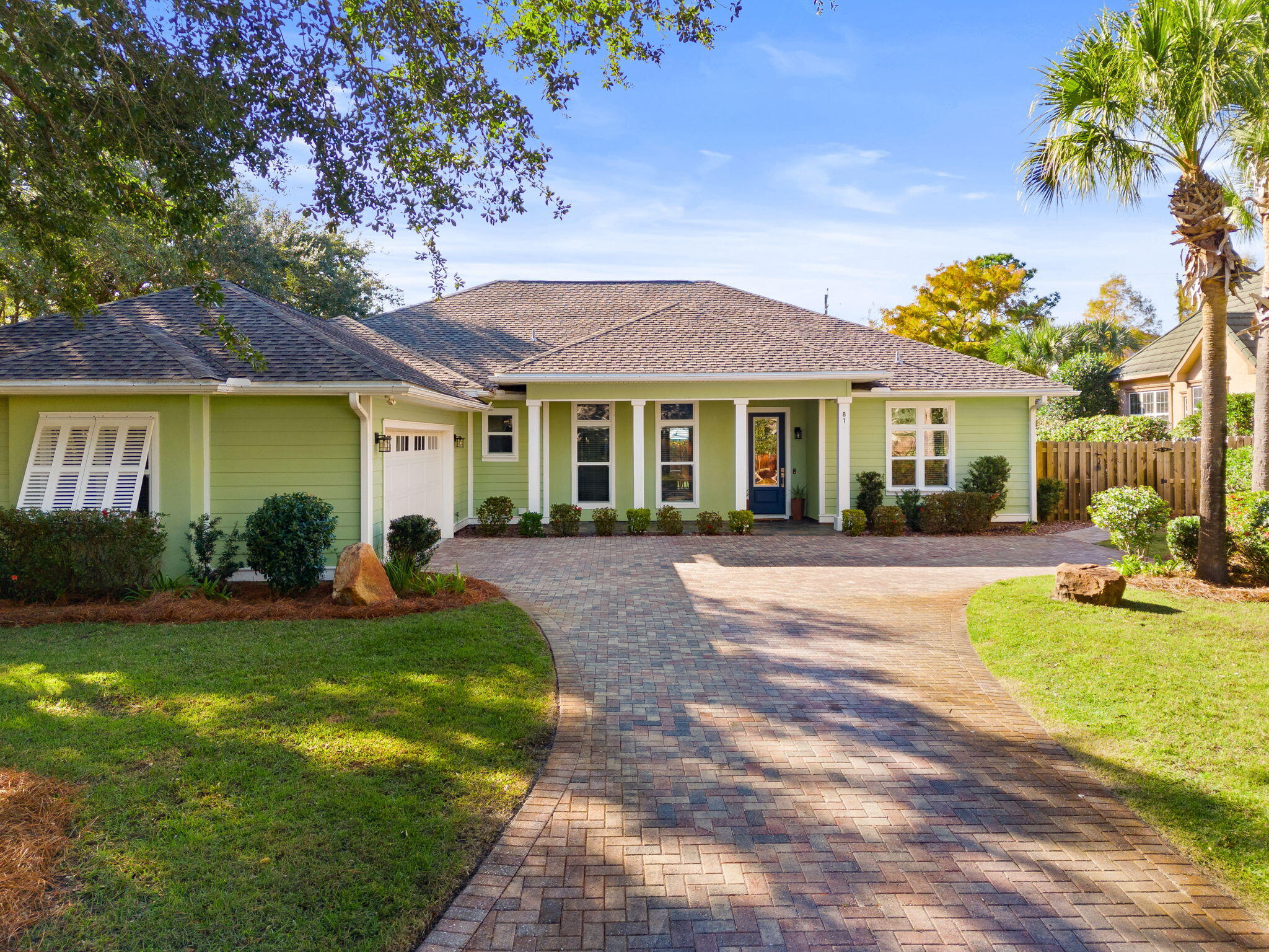 Located in the exclusive gated community of Botany Bayou, this elegant single-level 3-bedroom, 3-bath home with office offers the perfect blend of sophistication and comfort. The open-concept design showcases refined finishes, abundant natural light, and effortless flow throughout.

The primary suite provides a private retreat with a soaking tub, and generous closet space.

Ideal for entertaining, the screened porch opens to a low-maintenance backyard featuring artificial turf and a peaceful, private setting.

The garage has been upgraded with professionally installed epoxy flooring and cabinetry.  

Enjoy the community pool conveniently located next door and a neighborhood dock just down the street, perfect for launching paddleboards or enjoying sunset views. Experience coastal luxury living with privacy & convenience. Located in one of Santa Rosa Beach's most desirable gated neighborhoods.