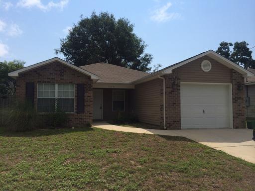 Available January 27th! Lovely 3 bedroom 2 bath home features split floor plan, granite counter tops, black appliances, tray ceiling in dining area, living area and master bedroom. Upgraded light fixtures in satin nickel and 20X20 porcelain tile in all areas except bedrooms and living area which feature brand new carpeting. Just minutes from Hurlburt AFB and the world's most beautiful white sand beaches. Pets allowed on case by case basis with owner approval and $400 non-refundable pet fee. No Smoking in the home. Call today before its too late!