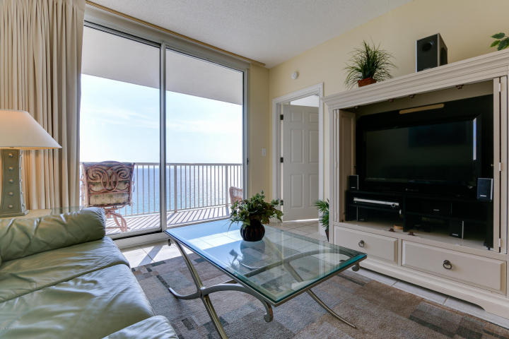 The pinnacle of Gulf front living, this 3 bedroom, 2 bath condo at Majestic Beach Towers offers a spacious floor plan with seaside inspired interiors. An unbelievable price for so much space! Upgraded tile floors throughout the entire condo, even the bedrooms! The 16th floor location allows for unsurpassed views of the Gulf of Mexico and the beach below. Upgraded tile throughout and in excellent condition. Pride of ownership shows in the well maintained property! Master bedroom and living/dining area are gulf front and open up to a generous gulf front balcony. On-suite master bath features a separate glass shower, whirlpool tub, doubly vanity and separate dressing area. A great weekend getaway or a wonderful investment opportunity.