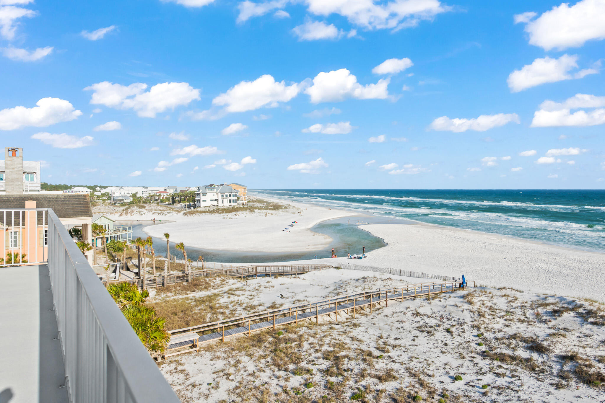 Stunning expansive views of the GULF and Eastern Lake outflow. This completely renovated spacious 4th floor penthouse unit features an open-concept living room, dining room with expansive glass doors opening up to an incredible 16'x32' balcony with stunning views from sunrise to sunset. The Commodore Retreat offers it's own private beach access. This beautiful unit features a MBed with views of the gulf, it's own private MBath and two additional bedrooms with adjoining bathrooms. In addition to the GULF FRONT living, dining & large kitchen areas, the loft offers a large game room for the kids to enjoy. 
This property features under building parking , community pool, grilling area and exterior storage closet.
Great investment opportunity with over $100k on the books for both 2023 & 2024.