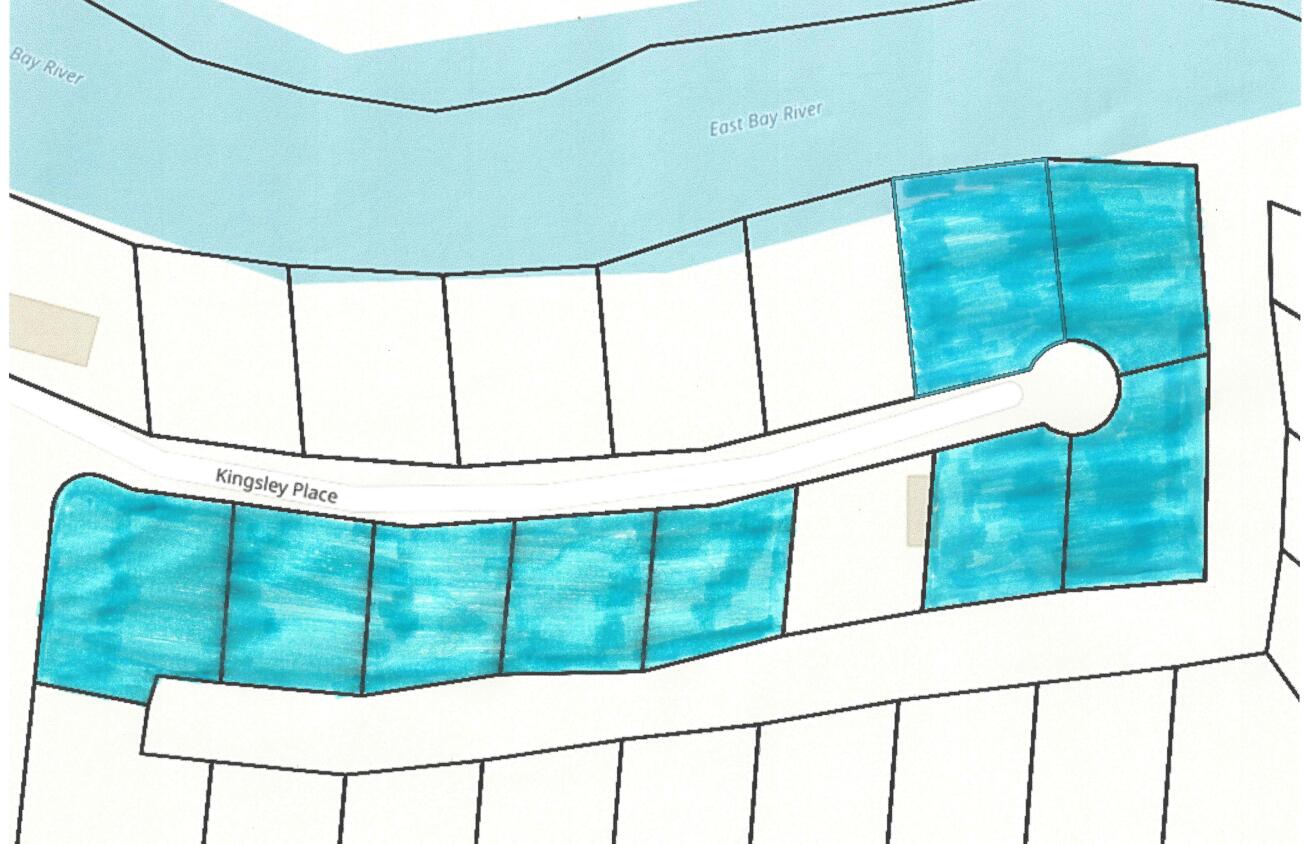 RIVER and CANAL FRONT LOTS TO BE SOLD TOGETHER.  The 9 lots total approx, 1.50 acres.  See documents for details on each lot.  NO SIGNS ON PROPERTY YET....can use addresses 8559 KINGSLEY PL or 8567 KINGSLEY PL for GPS to locate lots.