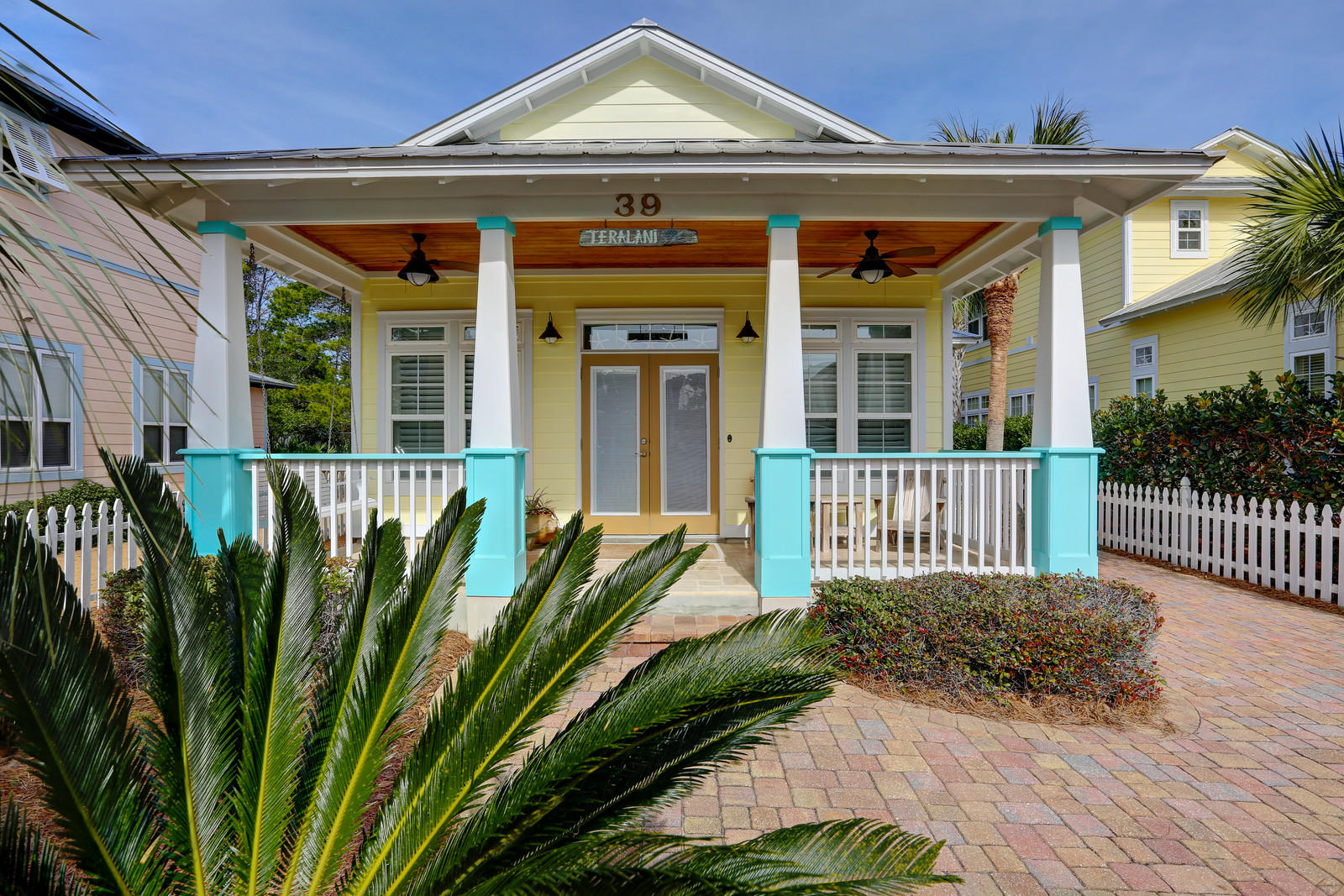 This Beach home is what you've been waiting for! 3 Bedrooms/2 full baths in quiet cul-de-sac, close to the beach and under $500,000! Everything is on one level for easy living with open concept living/dining and kitchen area. Kitchen offers stainless steel appliances, beautiful maple cabinets and granite countertops. Tiled bathrooms with granite countertops, glass tub enclosures and handheld shower heads. Master bedroom has en-suite bath and walk in closet. Special features of this home include Travertine flooring throughout, plantation shutters, Kichler & Casablanca fans, wooden shelving in closets, surround sound audio, security system and furnished with Tommy Bahama and EKornes stressless black leather furniture. Plumbed for Culligan water purification system, drip irrigation from main water system and water pressure regulator. Carrier air/heat pump installed in 2012 & Invisiguard window film on windows. 
This home is perfect for a full time, rental or second home. Fenced backyard, covered back patio and welcoming front porch offer relaxation. One of the two neighborhood pools and the tennis courts are just a few feet away. 
Home is offered furnished except for a few personal items so it's  move-in or rental ready! Come see this home and enjoy the beach life!