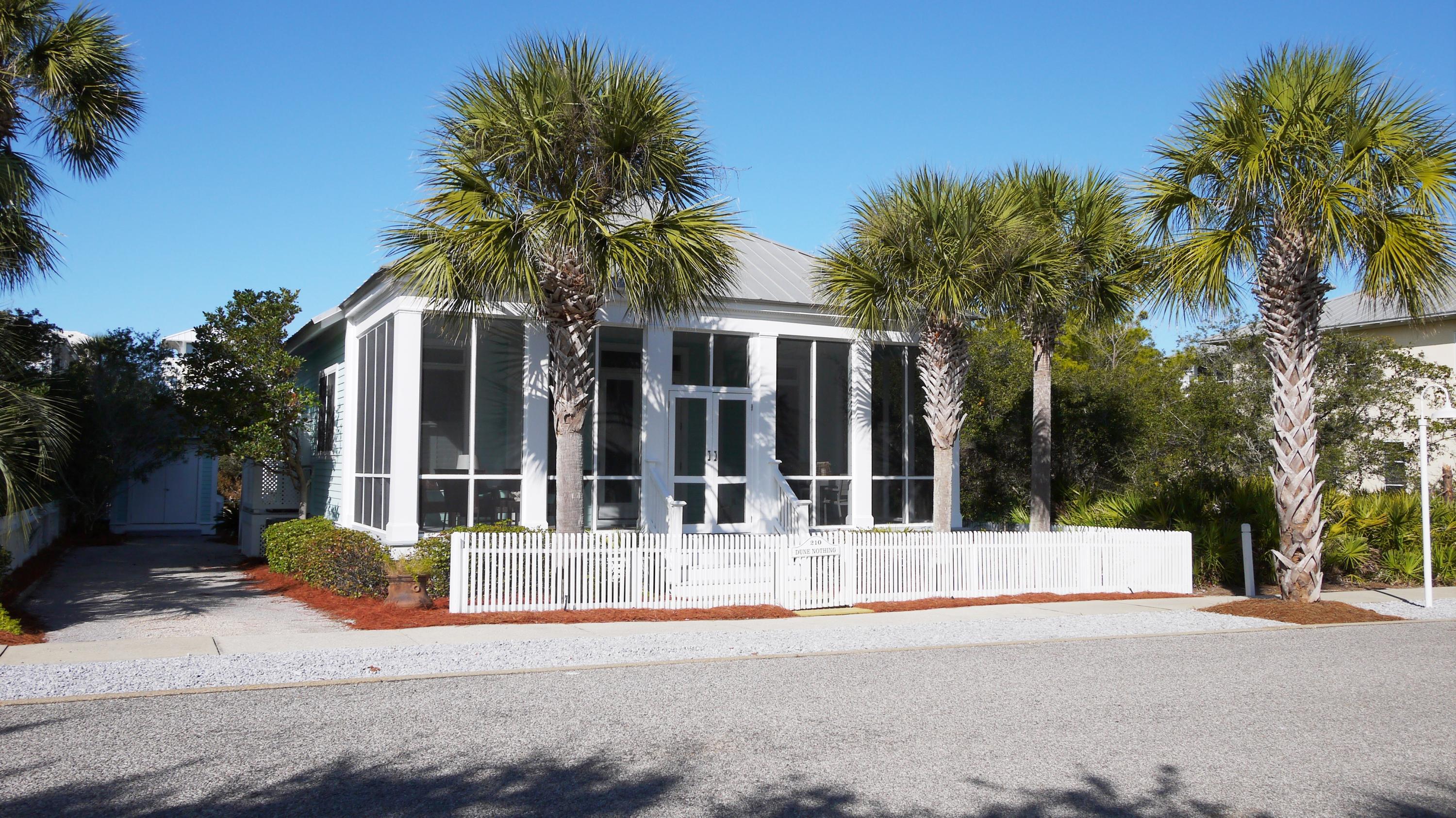 Close to the beach, on a quiet neighborhood street, in great condition - this is the perfect starter beach house, investment property, or retirement getaway. It is two bedrooms, two baths, with open living/dining/kitchen concept and a very large screened in front porch just right for dining or relaxing, listening to the surf and reading a book. There is ample room to add on to the existing house or add a full size guest house or carriage house with a pool and courtyard between the existing house and a guest house. The house has been completely renovated and is being sold furnished with small exclusions list.
