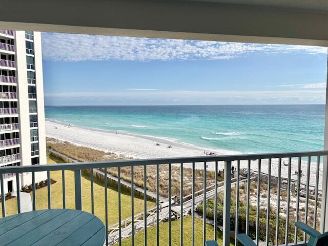 Welcome to Shoreline Towers 2064.  This spacious gulf front unit offers spectacular beach and gulf views.  Shoreline recently completed a $26M Buildings renovation. Unit has all new upgraded Floor to ceiling Glass. Very nicely furnished with open kitchen concept and tile flooring throughout. Turnkey on onsite rental program.
Shoreline Towers is conveniently located on Gulf Shore Drive.  Amenities include  heated pool, tennis, pickle ball, fitness center, sauna, large clubroom with full kitchen, bbq grilling area, and fishing lake. Close to all water activities, boating, fishing, Golf, tennis, and shopping, dining and entertainment. Note:Building Walkways Renovation project under consideration. Special assessment TBD.
