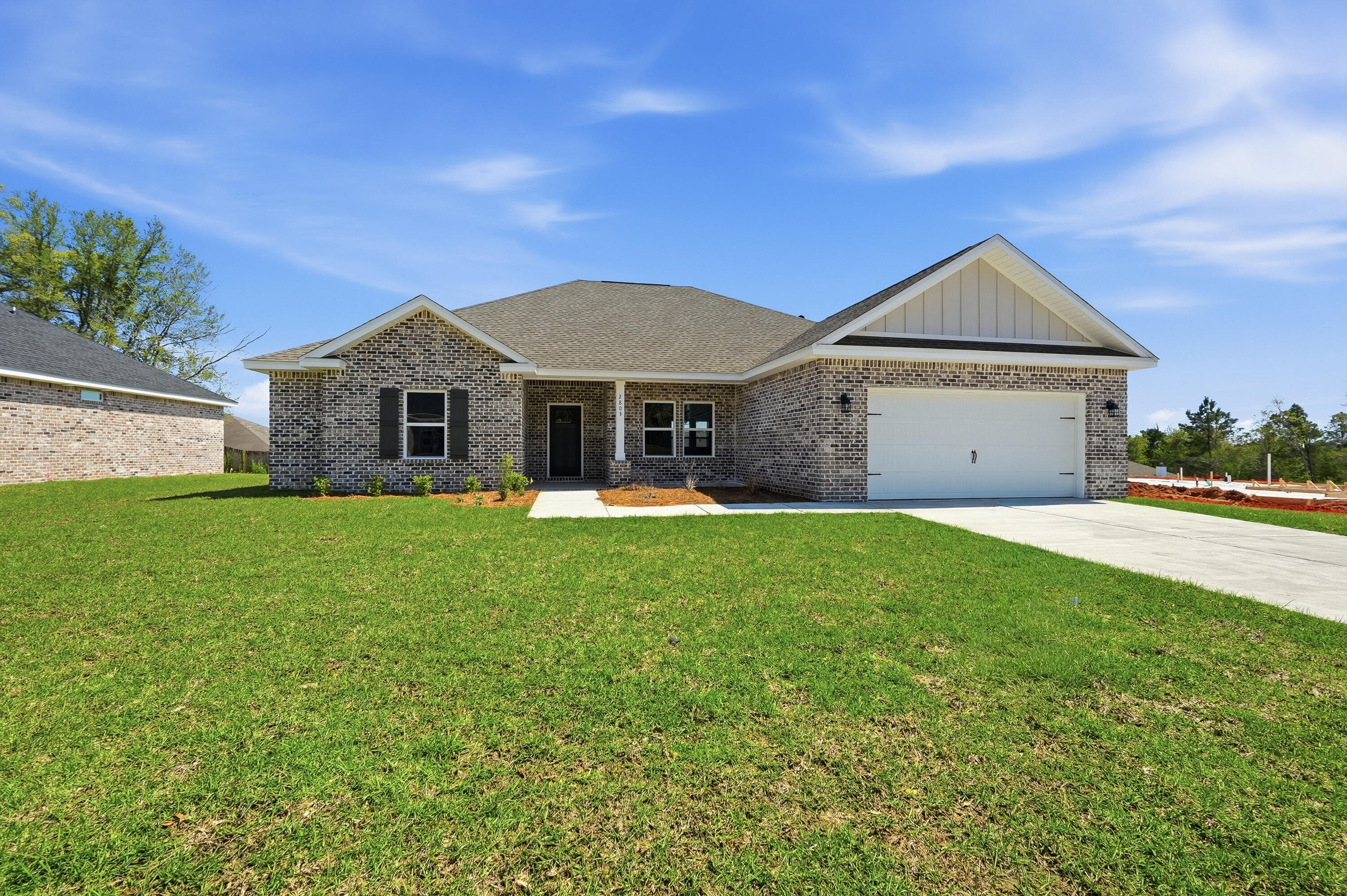 NEED TO E-X-P-A-N-D YOUR SPACE?  The 'Dalton' plan has 5 BR/3 FULL baths to help with that!  All brick construction - READY NOW - and located in the convenient Barton's Bend S/D - new ONE CUL-DE-SAC neighborhood with street lighting, sprinkler system and fully landscaped yards.  Front & rear porches for relaxing, finished 2-car garage, split BR plan.  Vinyl plank flooring thru-out, mate black hardware, tile shower & soaking tub in owner's bath, his/her vanities, walk-in closet, open family/dining/kitchen area, quartz countertops, work island w/bar seating, walk-in pantry.  Seller will contribute up to $20,000 towards buyers closing costs/prepaids/rate buydown (call for details) PLUS Washer/Dryer/Refrigerator/Blind Package - MUST CLOSE BY MAY 15, 2026!!