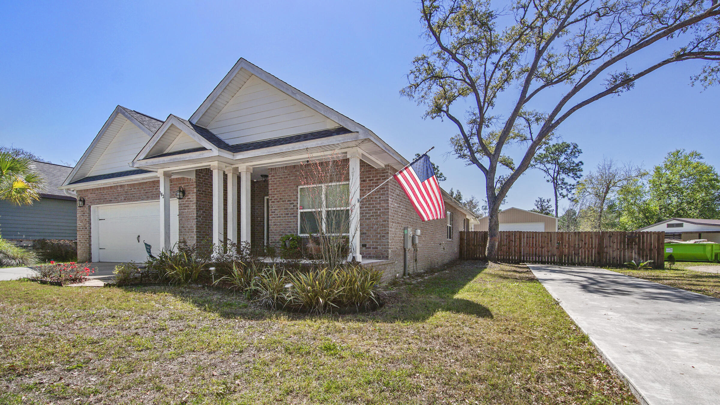 Beautiful WATERFRONT Home on Mallet Bayou with shop and boatlift! This home on +/- .5 acres, comes with a 1,440 square ft insulated shop that will fit a full size motorhome. It has a new 8,000lb boat lift and dock to enjoy beautiful sunsets and all the nature Choctawhatchee Bay has to offer. This home has a security system with cameras, storm window covers, sprinkler system, porcelain tile flooring, central vacuum, custom blinds, 36 inch gas stove, double ovens, RV garage with 12x12 heated/cooled workroom and new boat dock with 8,000 lb boat lift. This comes unfurnished but all appliances will stay. This beautiful home won't last long at this price!!