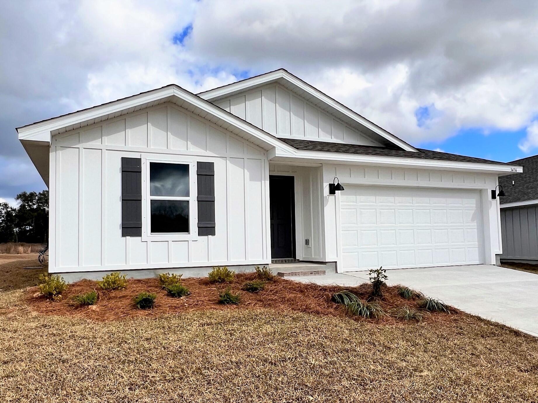 ALMOST COMPLETE & MOVE IN READY! Day's Landing, a fast-growing Crestview area.  The popular & lovely Freeport model with its fabulous open design makes for easy, comfortable living & entertaining. Well-designed kitchen features stainless appliances, smooth-top range, built in microwave, quiet dishwasher, pantry & more. Eye catching wood-look flooring & PLUSH carpet in the bedrooms. The 'Smart Home Connect' System includes a variety of convenient Smart Hm. Devices. Bedroom 1 & adjoining bath offer a lg. walk-in closet & lg. shower. Nice clean lines for a very attractive curb appeal & an easy drive to the airport, military base, beaches at Ft. Walton - Destin & minutes to the popular 'Blackstone Golf Course.'
