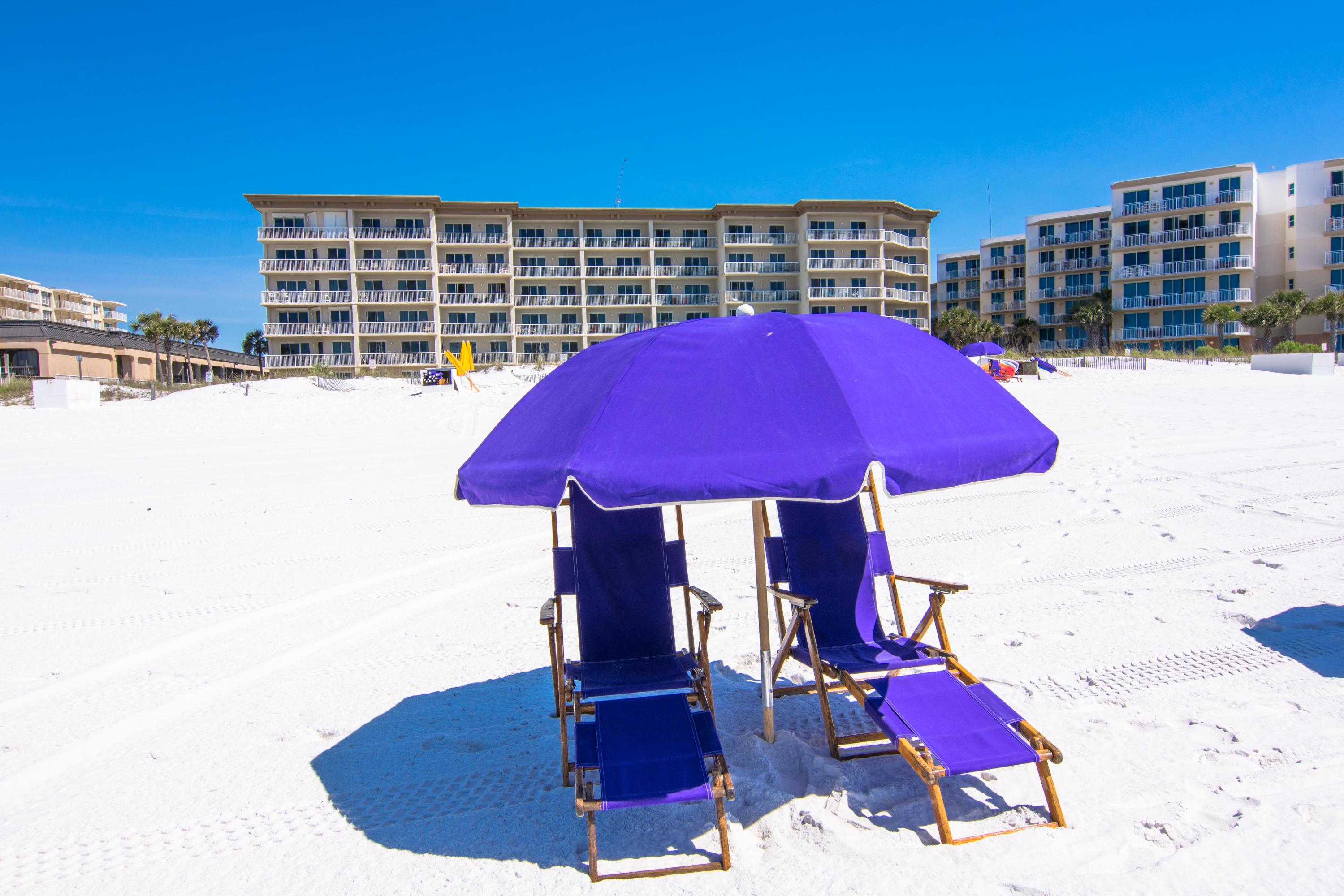 A coastal chic 3 bedroom, 3 bath rental machine at Summer Place with seaside inspired interiors and beautiful Gulf front views! Rental income potential of $45,000+++ Sunshine and warm Gulf breezes and views abound from the balcony, accessed from both the living room and the master suite. The gourmet kitchen features granite counters and loads of cabinet space and is fully stocked and rental ready. Summer Place is perched high above the Gulf allowing this first floor condo to have beautiful views and easy breezy access to the Gulf and pool  renters LOVE this location and so will you! Enjoy the good life at Summer Place with resort style amenities including: 2 Gulf front swimming pools (one seasonally heated), hot tub, fitness center, lush grounds and of course the beautiful beach just steps from your door. Amazing location within walking distance or a short car ride to some of the best restaurants, shopping and entertainment with fewer crowds than Destin but just a few miles away.