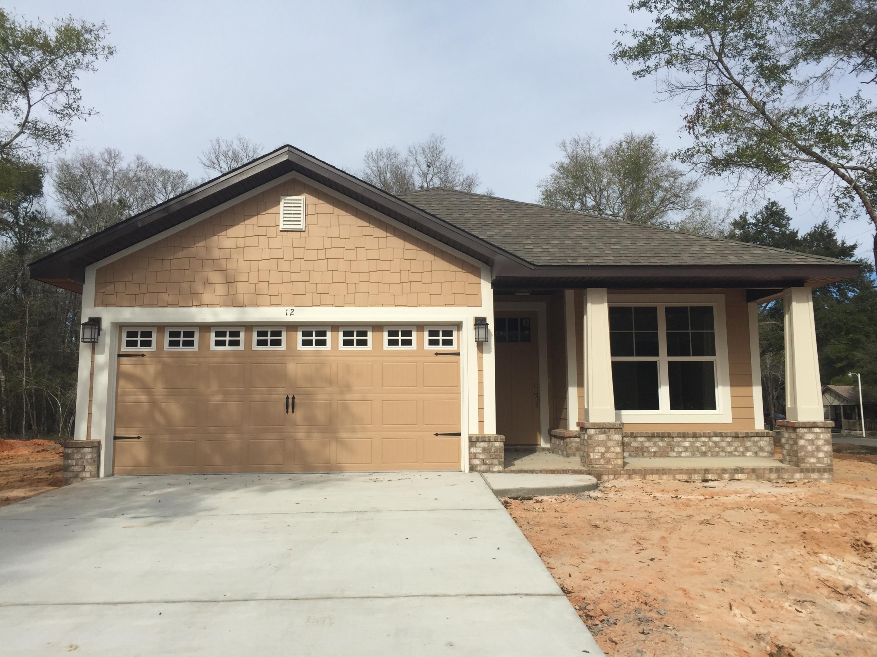 Adorable 3/2 Craftsman style home with 2 car garage, Hardiboard siding and brick accents. This home is located on an end lot and has 9' ceilings and 8' entry doors and very large screened-in covered back porch! Perfect for retirement or family. Community pool!! Builder provides 1,2 and 10 year warranties. Closing costs paid, except prepaids, with approved lender. Seller pays $500 new buyer fee, too!
