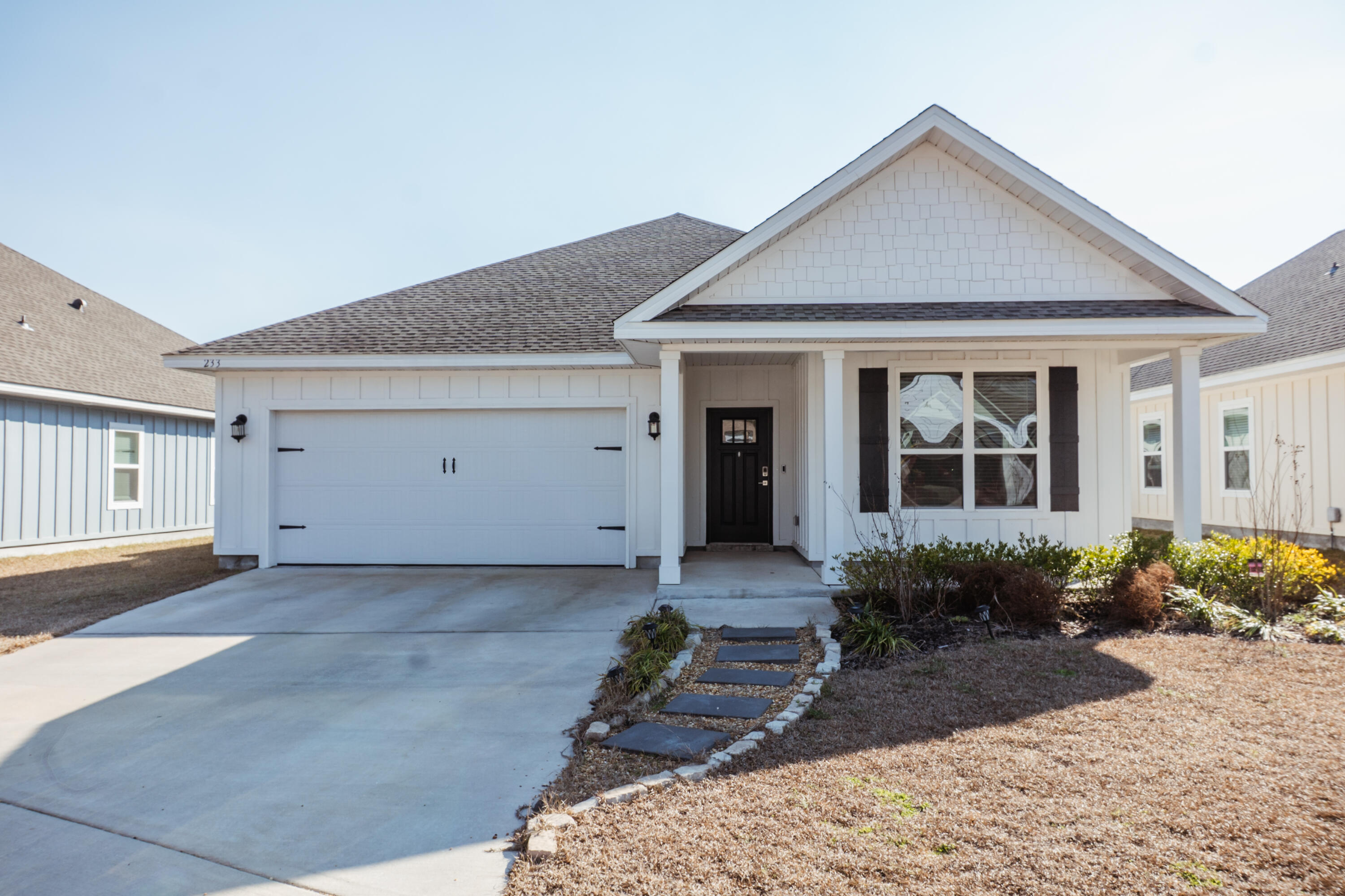 Available 3/1/2026! 4/2 cottage home with 1815 sq ft, double car garage, & covered back porch. This open floor plan has 9' ceilings throughout with tray ceilings &ceiling fans in the great room and master bedroom. Kitchen boasts quartz countertops, stainless steel appliances, beautiful, upgraded wood cabinetry! Luxury vinyl plank flooring in all areas except bedrooms. Master bath has garden tub, separate shower, double vanity, water closet, and a large walk-in closet w/access to laundry room for owner's convenience. Pets will be allowed with owner approval and a $400 non-refundable Pet Fee. No Smoking or vaping in unit. Applications are done online at www.RentGoodLife.com.
