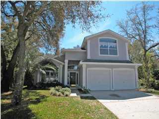 Perfect Bluewater Bay Location in the Gated Community of Parkwood Estates and on a cul-de-sac. This home offers a comfortable floor plan that utilizes many large windows to flood the rooms with ample natural light. This two story home allows private bedroom space on the second floor while offering two generous portioned living areas, dining room, Office/laundry and powder room on the first floor. At the entry is a gracious living room with gas fireplace, large radius window with a tiled window seat. The formal dining room has plant shelves and plenty of indirect lighting, and leads into a large eat-in kitchen that overlooks the family room. The kitchen has oak flooring, granite countertops, walk-in pantry, and corner window over the sink. The family room includes tiled floors, and plenty of windows. Additionally, the first floor includes a guest bath, and an office/hobby room that could serve many functions. Because the room includes a window and a closet some might consider a fourth bedroom solution. From the foyer take the curved wood staircase to the second floor, complete with three large bedrooms and two full bathrooms. The master bedroom suite has an inviting sun filled separate seating/reading area, master bath with whirlpool tub, separate shower, double vanities, and walk-in closet. This property includes a privacy fenced back-yard, sprinkler system on well, and large two car garage. This is a NON Smoking property. Pets require Owner approval with Non Refundable Pet Fee. These are older photos of the home because New Carpet and Bathroom remodel are in progress.  Updated photos will be added once the work is complete