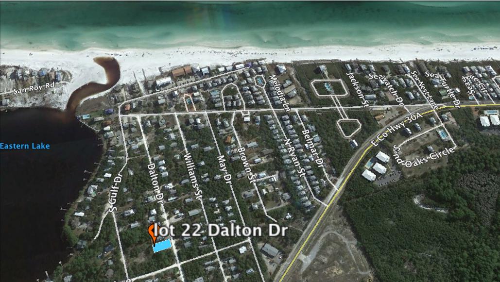 Enjoy the beach lifestyle by building your dream home, south of 30A in the Eastern Lake area of Seagrove.