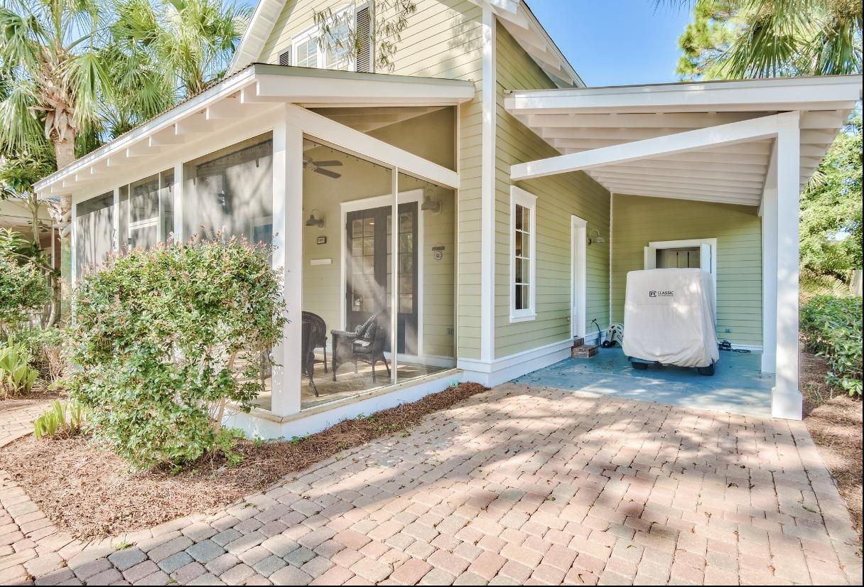 Come see one of the most unique Bungalo cottages in Sandestin. This property boasts many upgrades unique to the neighborhood. Including but not limited to; covered carport with an extra outdoor storage room attached. Perfect for YOLO boards, coolers or the charger for the golf cart which conveys with purchase of property. A beautiful gas burning fireplace is centered in the great-room / living room space. Upgraded lighting, plumbing fixtures and hardwood flooring upstairs with tile flooring downstairs. Two of the upstairs bonus closets have been finished for extra storage. The house is on the back corner lot of the subdivision which enhances serenity and privacy. This property has a large screened in front porch with two sets of french doors leading into the property. Sandestin Golf and Beach Resort is one of the south's premier resorts. Sandestin has over seven miles of beaches, gulf and bay front. Sandestin's four golf courses were designed by iconic course designers *Robert Trent Jones Jr., *Rees Jones and *Tom Jackson. The championship golf courses are Raven Golf Club, Baytowne Golf Club, The Links Golf Club and the exclusive and private Burnt Pine Golf Club. 
For the tennis player, Sandestin offers 15 tennis courts (hard and clay). Sandestin has 19 swimming pools, a 113-slip marina, children's programs, a fitness center and spa. Baytowne Wharf offers great boutique shopping, restaurants and nightlife. There are many family fun events which include a zip line, carousel, ropes course and bungee jump. Sandestin marina offers jet skis, canoes, boogie boards, kayaks, pontoon boats, sailing, snorkeling and scuba diving. The Baytowne Marina also offers evening cruises, bay fishing and deep sea fishing.