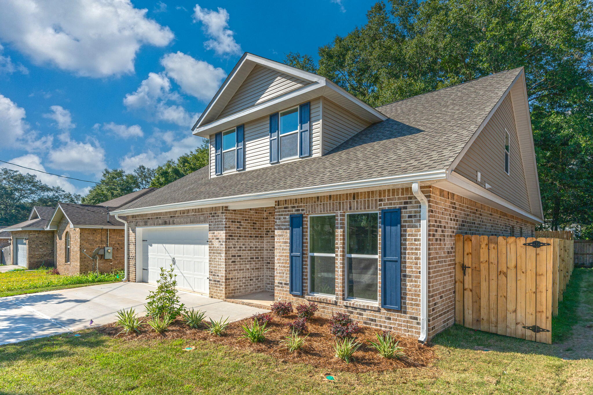 Feeling Lucky? Come call this BEAUTIFUL NEW CONSTRUCTION YOUR HOME!!! Builder is offering $11,200 towards buyer's closing costs plus an additional $8,800 ANY Bucks that could be used towards a rate buy down. Builder pays Title, Docs & Survey costs. Fence, Blinds & Fridge INCLUDED!!! Conveniently located, this perfectly designed floor plan really has it ALL! 4 bedrooms, 2.5 baths and a 2 car garage with a workshop space. The open concept kitchen living & dining boast quartz countertops, tile backsplash, soft close cabinets with extra storage on the island. Paired with designer selected colors & fixtures the thoughtful details like shiplap walls, built-ins & custom mudroom make this a must see. GAS: range, furnace, tankless water heater, dryer & patio stub-out. LVP flooring throughout.