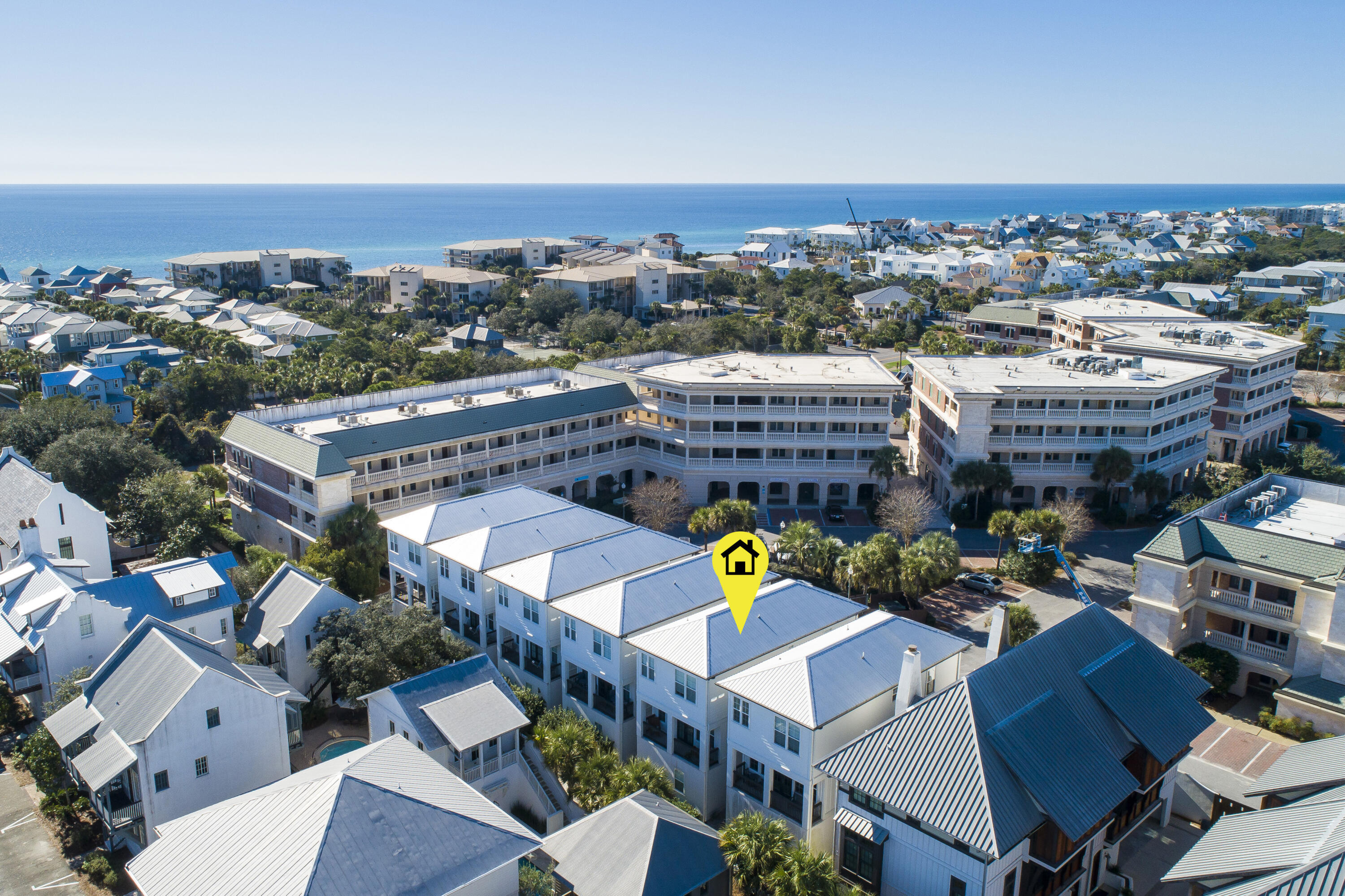 Fantastic Location adjacent to Rosemary Beach and just a short walk to Rosemary Town center.  The first level of this 4 bedroom, 2 bunk room home features a bedroom, full bath, living space with full size built in bunks, an elevator, and 2 car garage and 2 parking spaces in the driveway.  Take the elevator up to the second level with a spacious living and dining area, beautiful kitchen, bunk room with a full bath and railed balconies at the front and back of the home.  The third level offers a master bedroom with large ensuite bath and walk in closet, two guest rooms, and a full bath, and laundry. One owner, never rented home.
Owners enjoy access to Seacrest Beach Tram to deeded beach access and the pools at Village of South Walton