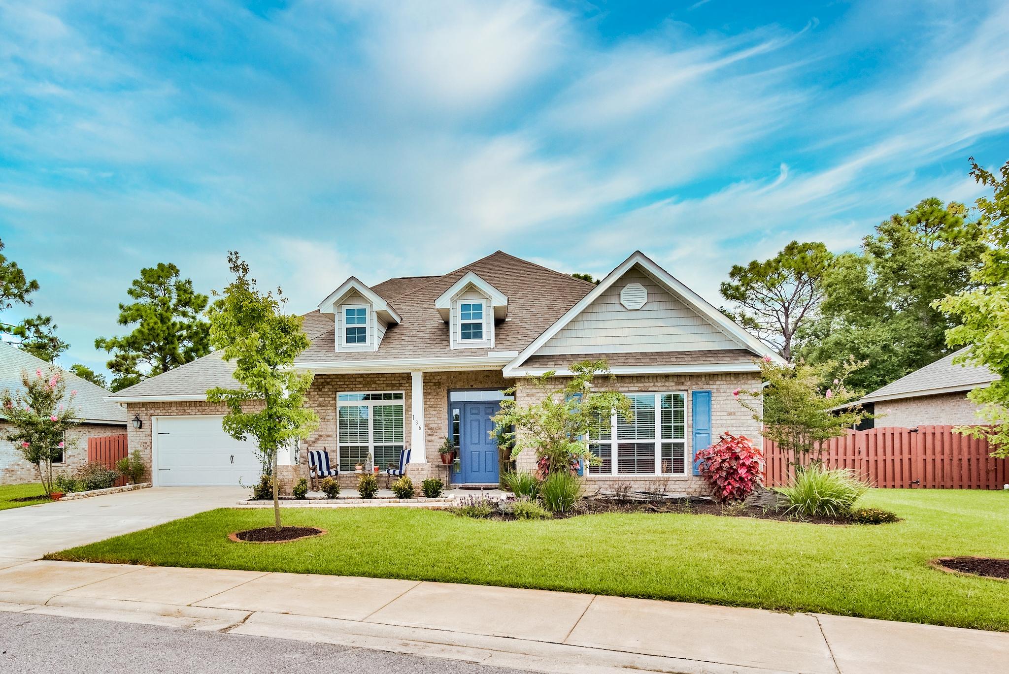 This rare single level 5-bedroom home sits on a large private lot just minutes away from the beaches along 30A and the Choctawhatchee Bay. Upon entering the home you will be greeted by raised ceilings and hardwood flooring that will lead you into the fully upgraded kitchen and generously sized living area. The master bedroom boasts an oversized closet with custom built-in shelving and was thoughtfully positioned towards the back of the home with access to the covered porch. The 2-car garage is accented with newly installed shelving & cabinets providing ample storage, with additional storage along the side of the home inside the custom built shed. 

With 5 bedrooms, a formal dining room & separate study all on one level, this home is by far one of the best values in today's market. While having a sense of privacy in the Point Washington community, you are just a short drive from the 30A beaches, boat access into the Choctawhatchee Bay and several shopping and dining options.