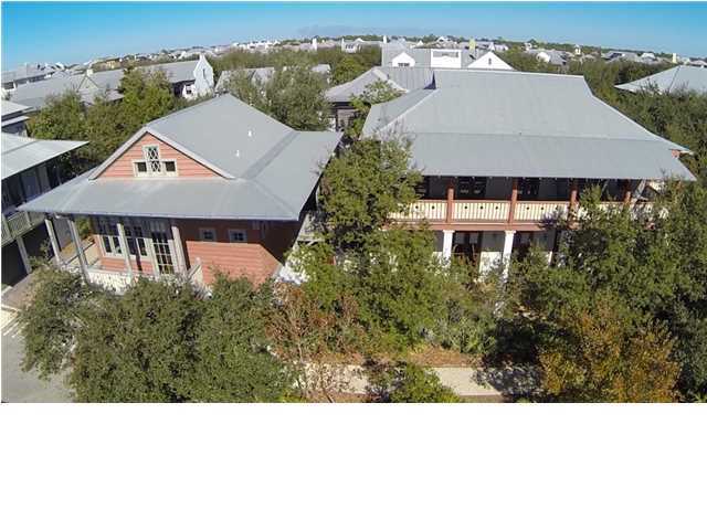 A BEAUTIFUL HOME LOCATED IN THE FIRST PHASE OF ROSEMARY BEACH. THE MAIN HOUSE WAS DESIGNED BY NEW YORK BASED ARCHITECT ELIZABETH GUYTON, FEATURING ''DEAD HEAD'' CYPRESS THROUGHOUT THE HOME. THE ARCHITECT'S PERSPECTIVE WAS TO DESIGN A PAN-CARIBBEAN HYBIRD OF MASONRY AND WOOD RESULTING IN A BLEND OF BOTH SPANISH AND JAMAICAN STYLING AND DETAIL. THE EAT-KITCHEN, FEATURED IN COASTAL LIVING MAGAZINE, IS VERY UNIQUE AND INCLUDES VIKING PROFESSIONAL STOVE. CONCRETE FLOORS BOAST A RUST ACETATE COLOR AND ADDS TO THE DISTINCTIVE CHARACTER OF THE HOME. NATURAL SUN LIGHT BRIGHTENS AN OPEN AND COMFORTABLE INTERIOR. THIS PROPERTY IS IDEAL FOR BUYERS LOOKING FOR A HOME WITH A LOT OF NATURAL WOOD AND STYLE. THE HOME HAS ENERGY EFFICIENT GAS RENNAI INSTANT WATER HEATER, NEW ROOFS AND AC UNITS. SEE MORE Please note that Rosemary Beach has increased the POA quarterly assessment to $1140. In addition, there is a $255 per quarter charge for Telecommunications including TV/Internet/Phone Fiber to each residential lot. The total Quarterly Dues are now $1,395. Information contained within this listing such as square footage, is deemed to be accurate but is not guaranteed. Buyer to verify.