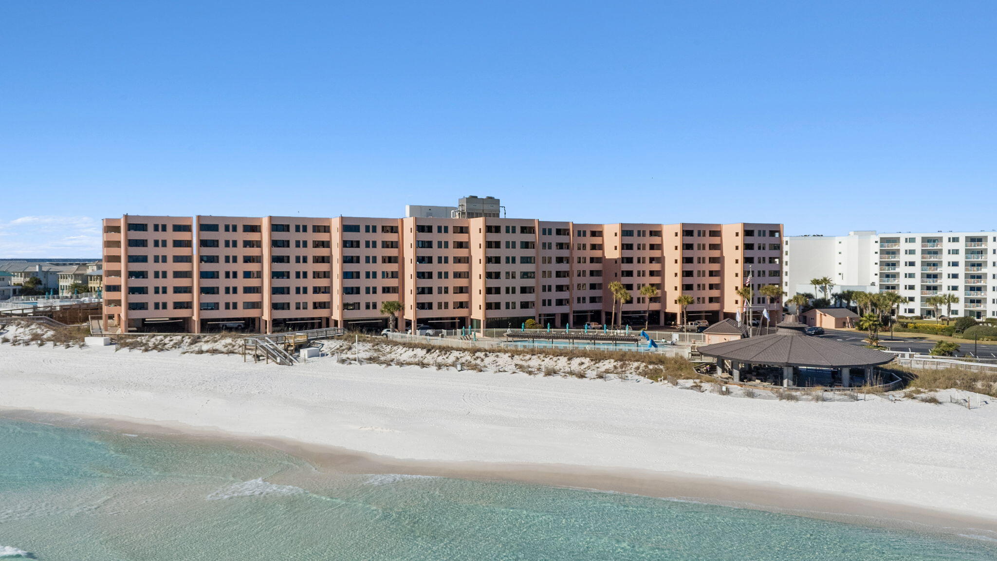 Amazing opportunity to own a fully furnished, TURN-KEY unit in Jetty East that has not been on a rental program since owners purchased in 2012. Lightly used and very well maintained since remodel. Kitchen includes stainless appliances and breakfast bar. Wake up in the master bedroom with great views of the pass before heading down to your 2400SqFt pool or 900Ft of beach access. Plenty of room for guests on the pull-out sofa or double bed guest room. Other Jetty East amenities include 24hr security, hot tub, tennis courts, pickle ball, fitness center, and owners room for entertainment. Short Term Condos are considered Non-warrantable/ Condotel. Call Conor Gillespie (850) 687-1319 for showings or questions.