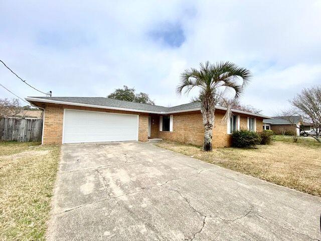 Wonderful Home just west of Hurlburt. Move in ready! Brand new roof. HVAC and WH just a few years old. Brick front/vinyl siding. 3 bed/2 bath/ 2 car garage. Level fenced backyard. Wood burning Fireplace. Screened patio. Freshly painted interior...crown molding through out. Very nice!