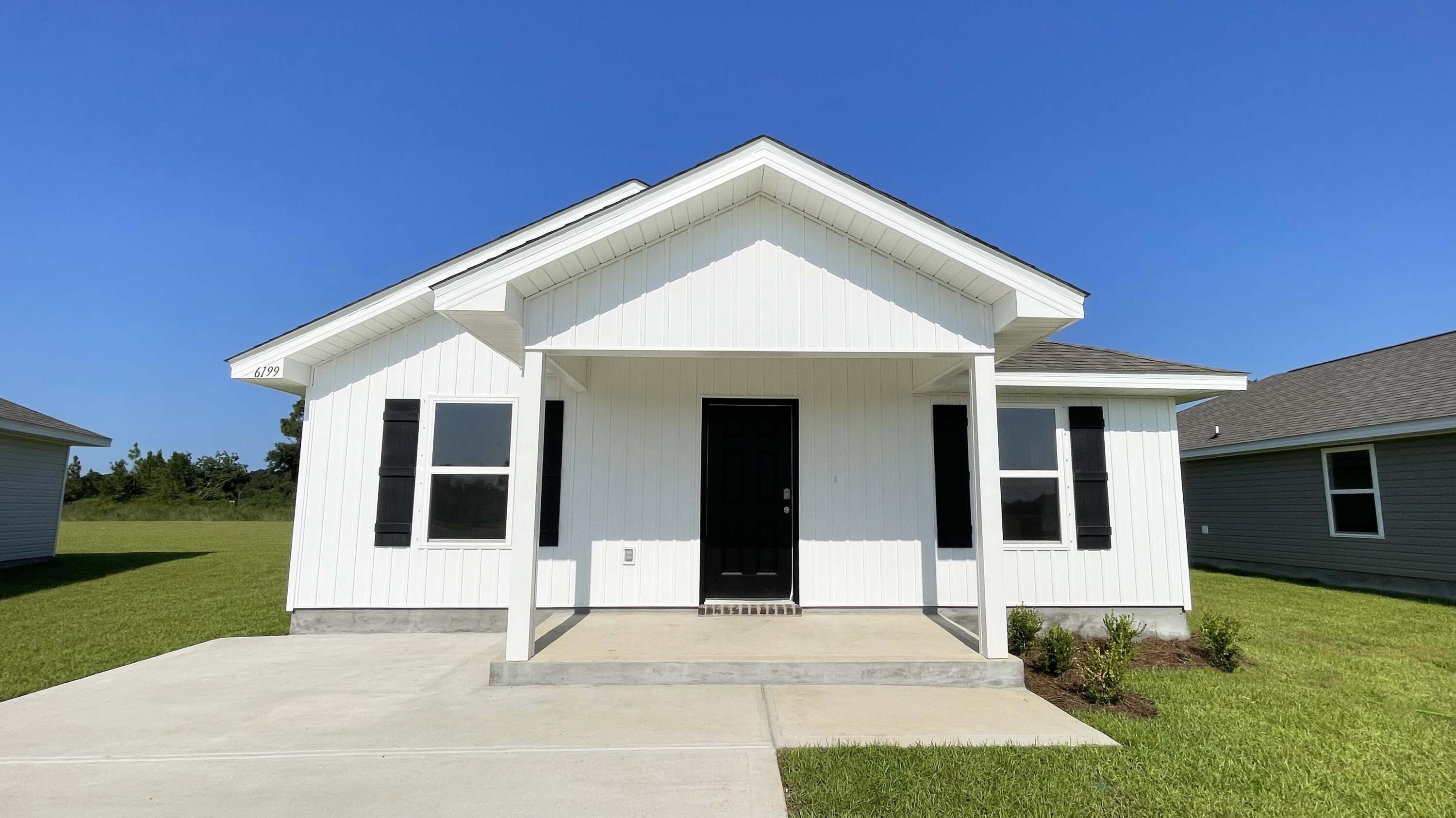 ALMOST COMPLETE & READY FOR MOVE IN! The Rivers Cove community offers residents: Gorgeous Community Pool, Community Room and Playground.  The new 'CALLAWAY' floorplan is a charming cottage style home with no wasted space, a desirable open design for relaxed living. Easy care beautiful wood look flooring, delightful kitchen with stainless appliances, quiet dishwasher, smooth top range, built in microwave and pantry. Also included is Fabric hurricane door/window protection and a Smart Home 'Connect' system with several convenient Smart Home Devices.  MUST SEE.