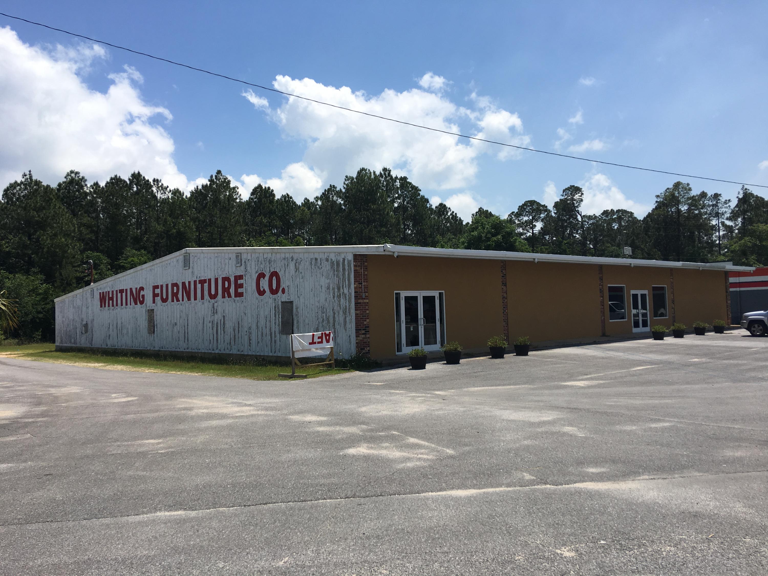 The former Whiting Furniture building is an 11,016 +/- SF stand alone commercial warehouse building positioned on 1.236 +/- AC. Warehouse is clear span/steel frame.
Two parcels 091N2800000281000 & 091N2800000280000 combined total 1.236 +/- acres with 190.01 FT of frontage on Hwy 90.
Located on primary travel corridor in Milton, FL. Milton is the county seat of Santa Rosa County and is located in the Pensacola Metropolitan Area. Santa Rosa County is one of the fastest growing counties in FL.