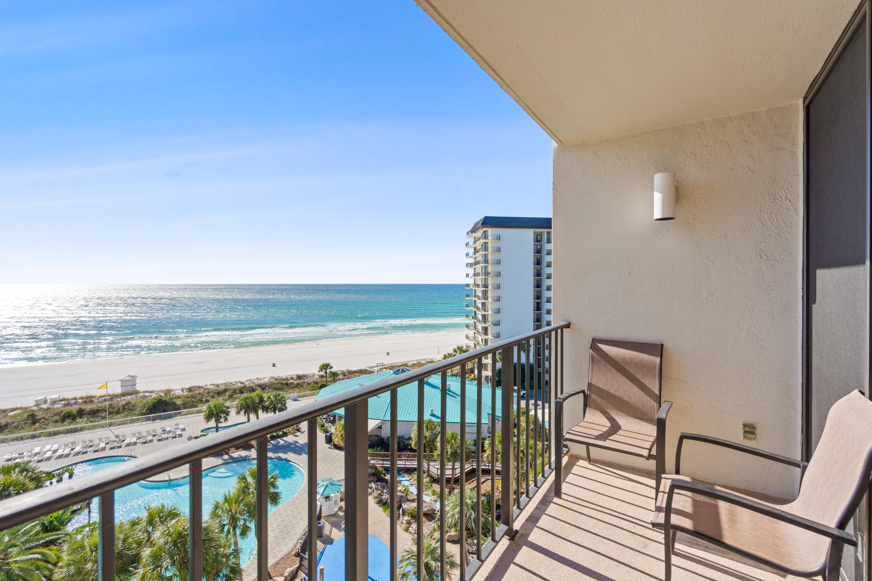 PARADISE AWAITS YOU! Come see why EDGEWATER is a preferred vacation destination for people of all ages.  This spacious condominimum offers spectacular, unobstructed views of  Florida's beautiful, white sandy beaches and Edgewater Golf & Beach Resort's tropical lagoon pool.  Edgewater Golf & Beach Resort is a gated community, offering a number of amenities, to include, but not limited to, 11 pools, Ocean's Bar & Grill, fitness center, executive golf course, tennis courts, pickle-ball courts, shuffleboard, spa, aerobics room, Kids Adventure Club, and so much more to meet everyone's favorite activities.  Ideally located in the heart of Panama City Beach within minutes of fun-filled activities, shopping, restaurants and everything Panama City Beach has to offer.