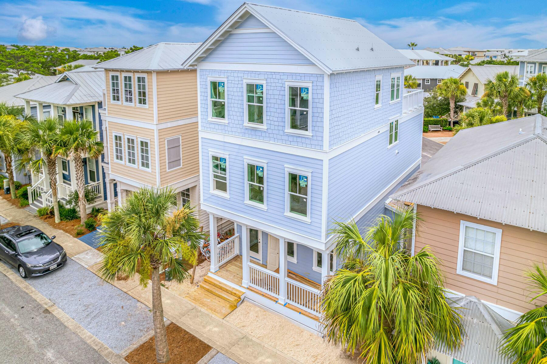 The Best priced new construction available in the neighborhood of Seacrest Beach, this home will satisfy your investor checklist with strong rental projections between $115k - $149k annually.  Construction is scheduled to be completed in September 2022 for this well thought out floor plan. When you enter the home, you are greeted with the open concept great room featuring shiplap walls, ceiling beams, spacious kitchen and powder bath. The second floor showcases two private bedrooms each with an ensuite bath. As you wind your way to the third floor, step out onto the grand open deck to an impressive panoramic view. This floor hosts a bunk room and the second guest suite. Seacrest Beach offers quintessential Florida style architecture, dining options, and boutique shops. Join others who own in and love the amenity-rich Seacrest Beach community, boasting the largest pool on 30A, with its lagoon style and fountain, private beach access, 1.3 miles of walking trails, daily seasonal beach tram service, and more. Conveniently located between Alys Beach and Rosemary Beach on Hwy 30A with access to world class dining, spas, wine bars, and a variety of locally owned shops.