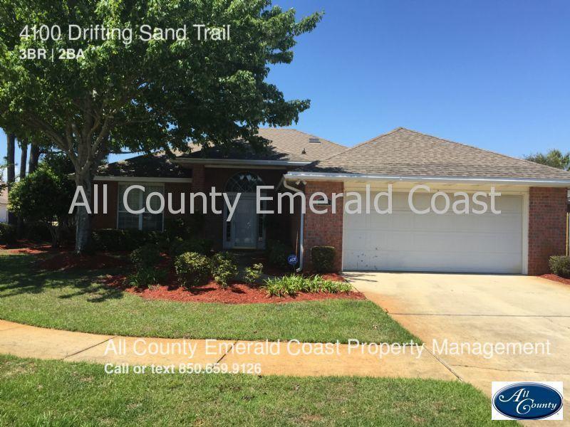 3 bed, 2 bath, 1900 square feet **with private backyard POOL** in sought-after Destin, Fl. mile from June Decker Park beach access and the gorgeous Emerald Coast and Gulf of Mexico, in a great, safe family neighborhood full of single-family homes. No carpet anywhere!Both bathrooms have been fully updated, from the studs out: New vanities in both, master bath shower has been completely remodeled with a custom-built spacious stall with classic white subway tile and granite counter tops.House is on a corner lot with easy access to Commons Dr, Airport Rd, and Hwy 98. Posted rent includes pool service (weekly in warm months, biweekly during winter). Max 2 pets allowed Pet privilege fee required Additional pet rent required