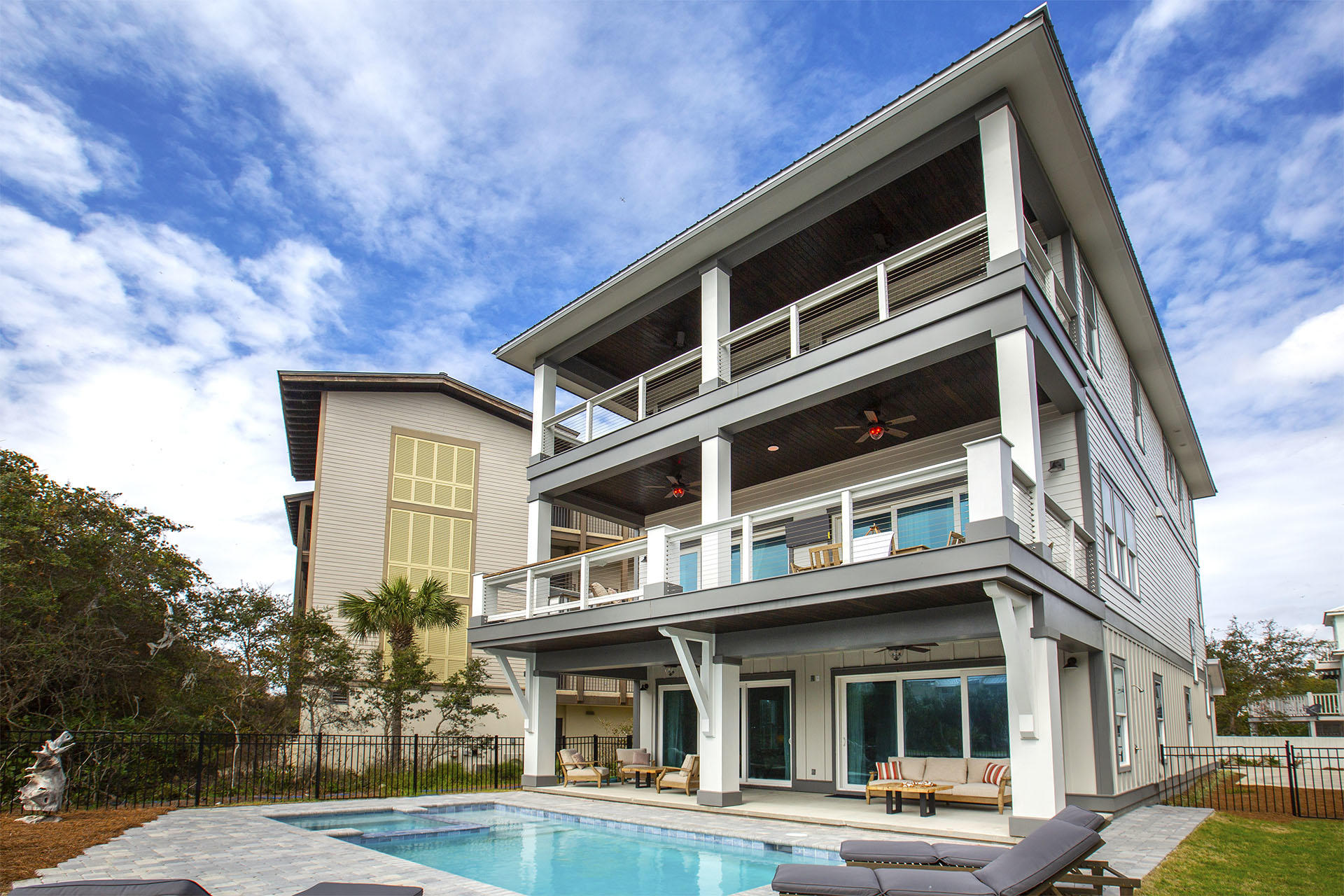 Brand New 6 Bedroom Home in the coveted Gulf Pines Community! This wonderful property will be completed in March, just in time to capitalize on the upcoming rental season! 
A professionally designed new construction, this magnificent vacation destination capitalizes on our area's greatest commodity, breath taking views of the beautiful pristine beaches along the Emerald Coast. This large lot holds 5200 sq ft of multifaceted entertainment capabilities. The open floor plan accentuates the property's generous proportions and thoughtful design. Come see this amazing home today, and begin making everlasting beach memories!

Photos are of the same house completed.