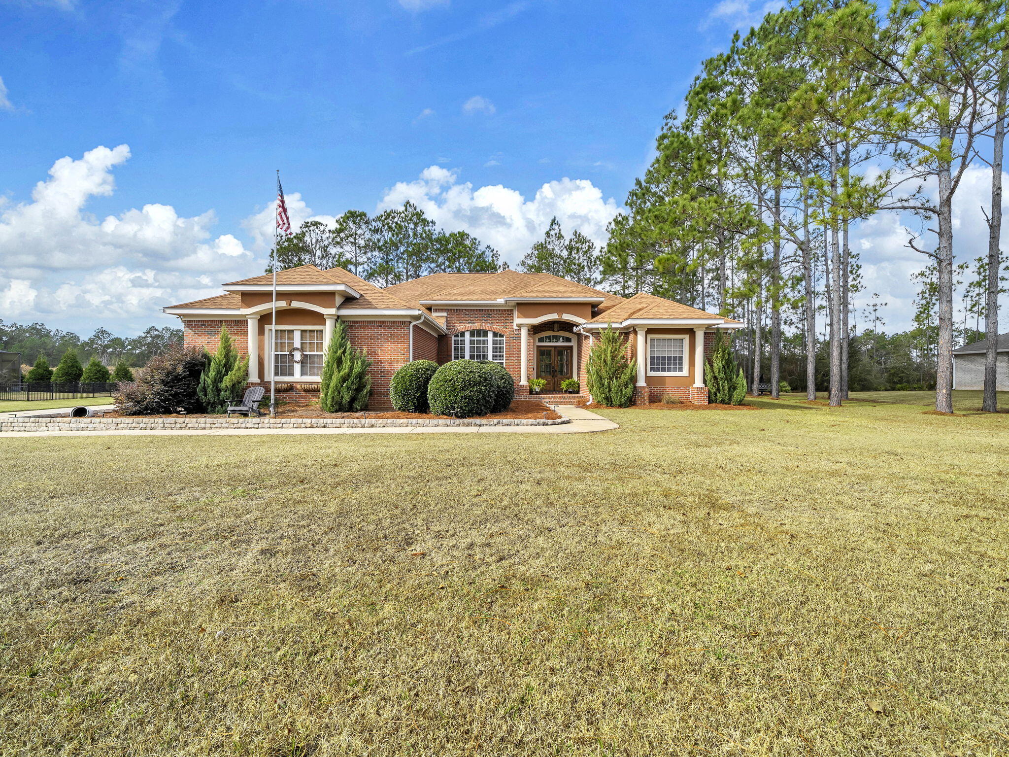 Seller offering up to 15K to buy down interest rate points.

Beautiful all-brick home in a desirable golf course community, set on a large private lot with a fenced backyard. The roof is only two years old, and both the exterior and interior were repainted around the same time, giving the home a fresh, move-in-ready feel. Enjoy outdoor living with a tiled back patio and upgraded Trex deck. Inside, you'll find LED flush-mount lighting in most rooms for a bright, modern look, plus added storage with custom cabinets in the garage. A rare combination of quality, updates, and neighborhood amenities -- this one won't last long!