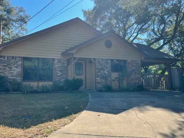 Single story 3 bedroom home located in central Fort Walton. Laminate and tile through out (no carpet). Large deck and backyard out back for entertaining. Open floor plan, close to both bases and beaches! Washer & dryer included, but not warranted. Any size pet allowed (minus aggressive breeds). *All Coastal Realty Services residents are enrolled in the Resident Benefits Package (RBP) which includes renters insurance, HVAC air filter delivery (for applicable properties) and our best-in-class resident rewards program and much more! More details upon application.*