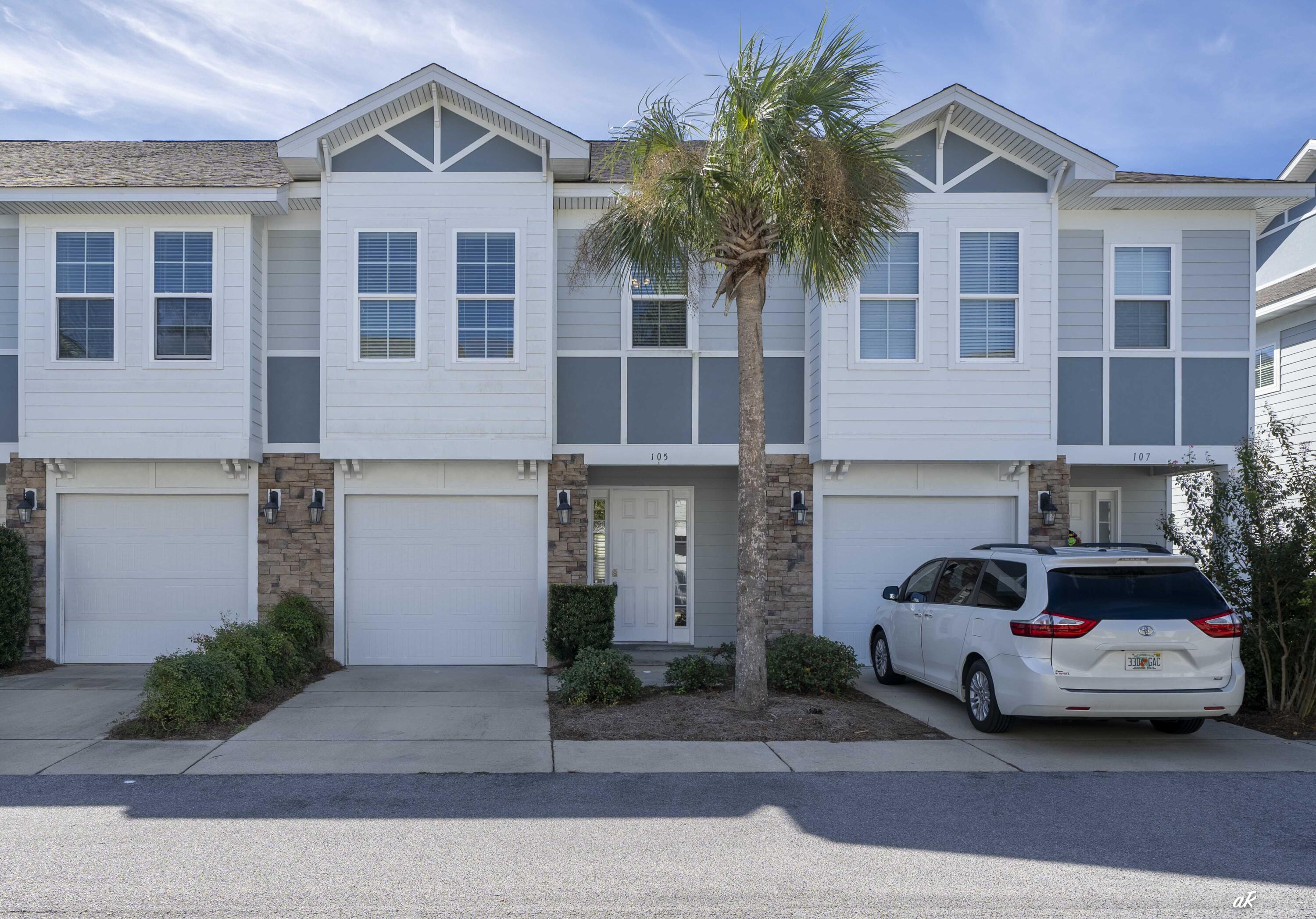SUPER MOTIVATED SELLER - PRICED TO SELL! Discover exceptional value and resort-style living in this spacious 3-bedroom, 2.5-bath townhome with garage and extra parking, offering an impressive 2,093 sq ft of thoughtfully designed living space. Located in the desirable Waterfall community, directly across from Arnold High School and just minutes to Pier Park, shopping, dining, and the sugar-white sands of Panama City Beach this home perfectly combines comfort, convenience, and coastal charm.

Step inside to find a bright, open-concept floor plan featuring 10-foot ceilings, a generous living area, and a modern kitchen with granite countertops, stainless steel appliances, ample cabinetry, and a walk-in butler's pantry. The spacious dining area and half bath on the main level make entertaining effortless.

Upstairs, retreat to a luxurious primary suite complete with a spa-inspired bathroom featuring double vanities, a garden tub, and an oversized walk-in shower. The expansive master closet offers abundant storage, while a conveniently located laundry area separates the master suite from two additional large guest bedrooms that share a well-appointed hall bath, creating an ideal split-bedroom layout.

Residents of Waterfall enjoy exclusive access to a resort-style community pool with zero-entry design, perfect for relaxation or family fun. Flood insurance is not required, and the community's prime location offers easy access to local attractions like Pirate's Island Adventure Golf, Pier Park entertainment, restaurants, grocery stores, and top-rated schools.

Whether you're seeking a primary residence or an investment opportunity, this townhome delivers luxury, location, and lifestyle at an unbeatable price.

Don't miss your chance, schedule your private showing today!