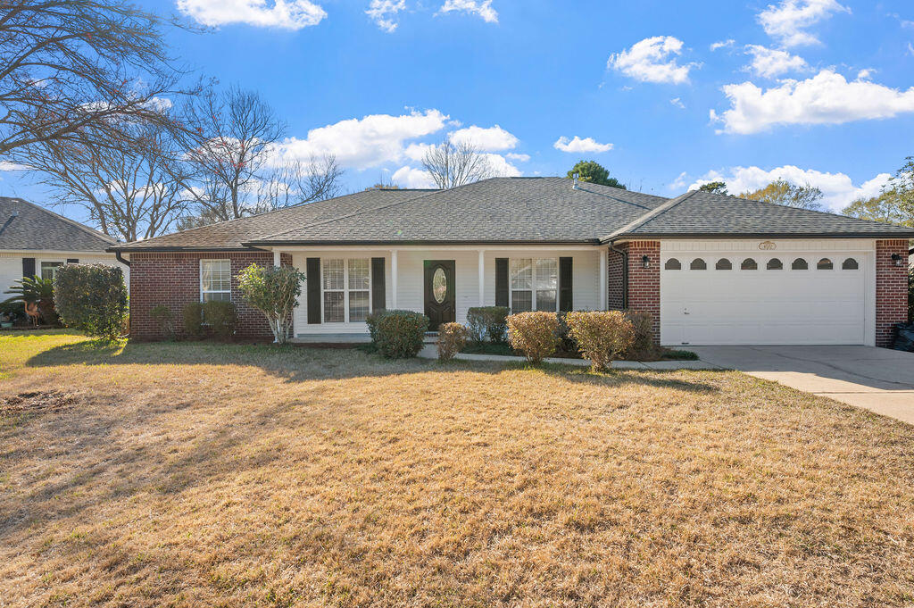 GREAT LOCATION! Welcome to this beautiful & well maintained 1 owner home in the gated community of Parkwood Estates, situated on a quiet cul-de-sac lot that backs up to a common area green space, providing extra privacy. This green space also features playground equipment and an open recreational area, offering a pleasant outdoor setting right behind the property. One of the standout conveniences of this location is direct access within the gated community to Bluewater Elementary, allowing for an easy walk to the school. Inside, the home features a spacious living room with vaulted ceilings and a gas fireplace, creating a bright and inviting central gathering space. In addition to the split floor plan, If you're looking for multiple living and entertaining spaces, this home delivers. In addition to the four bedrooms, the layout includes a formal dining room / flex room, breakfast nook, sunroom, and an enclosed screened patio, offering several areas to relax, work, or entertain. The backyard is private and generously sized, with plenty of room to add a pool or create your ideal outdoor living space. 
Recent 2025-2026 updates include:
- Removal of popcorn ceilings
- Interior repainted throughout the home
- Kitchen cabinets refinished
- New quartz countertops in the kitchen
- New kitchen sink and faucet
- Bathroom cabinets updated with fresh paint, new quartz countertops & sinks
- Most of the lighting fixtures replaced.
- All new ceiling fans
- Vinyl siding on front porch repainted as well as the shutters.
- Gutters were also repainted.

This is a must see with its functional layout, multiple living areas, private backyard, and numerous recent updates, this home offers comfort and versatility and is ready for its new owners!  Also the Bluewater Bay community (at an additional cost) offers Tennis and several swimming pools. BWB also offers a marina as well as a waterfront restaurant.