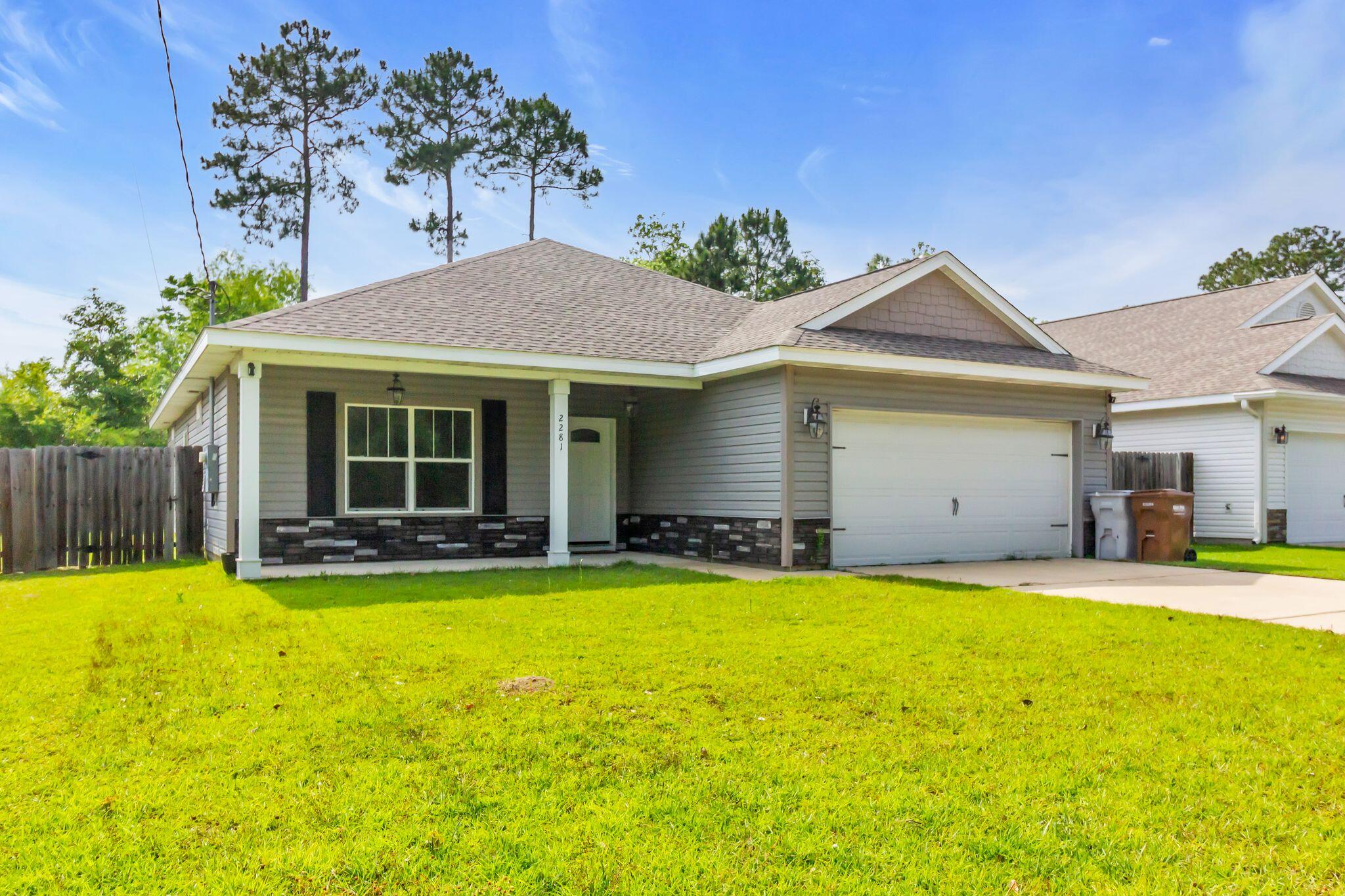 Introducing a charming 3-bedroom, 2-bathroom house located in the desirable Navarre, FL area. This lovely home features a fenced yard, perfect for outdoor activities and privacy. Just minutes away from the beach, residents can enjoy the sun, sand, and surf whenever they please. The open floor plan creates a spacious and inviting atmosphere, ideal for entertaining guests or simply relaxing at home. Step outside onto the covered patio and soak in the beautiful Florida weather. Don't miss out on this wonderful opportunity to make this house your new home.
 Conveniently located and move-in ready, this home is a perfect place to call home. Don't miss your chance to see it! Schedule a showing today. Call 850-729-0399 View rental requirements or apply at www.RentwithBSR.com

No smoking or vaping. Pets may be allowed with some restrictions and a $400 non-refundable pet fee. FEES: $50 per adult 18+ application fee, Landlord Liability Policy (if proof of Renter's coverage is not provided) $15 mo, Pest Assurance pest control policy $20 mo.