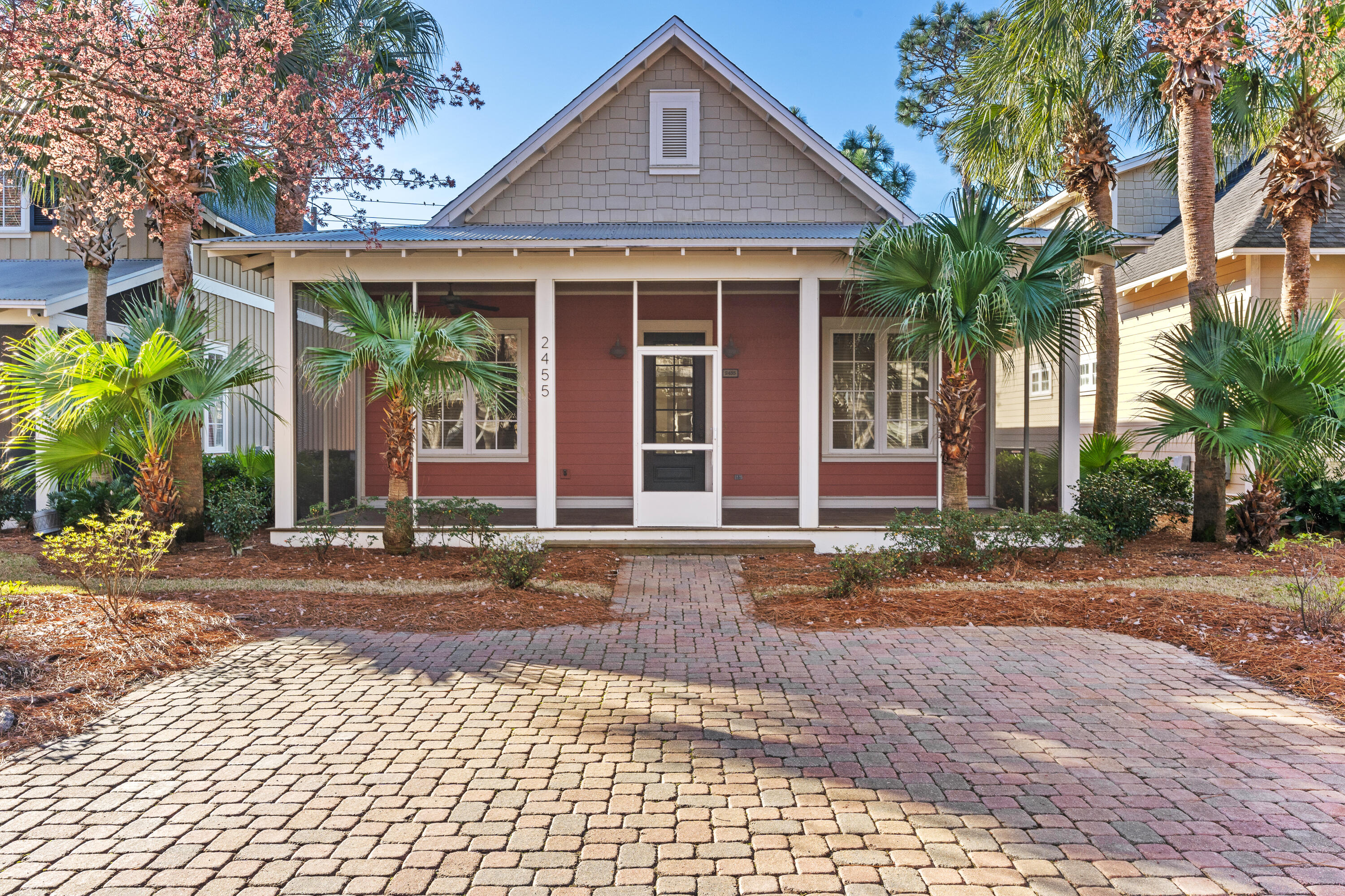 Step into the idyllic lifestyle offered by this delightful 3-bedroom, 2-bathroom Florida cottage, nestled in the picturesque Bungalos neighborhood within the gates of Sandestin Golf & Beach Resort. Available now for purchase or long-term lease, this charming home may be rented unfurnished for $3,300 per month. Whether you're seeking a primary residence, second home, or investment opportunity, this property offers exceptional flexibility in one of the Emerald Coast's most sought-after resort communities. From the moment you arrive, the charming curb appeal welcomes you with a spacious front porch and a beautifully paved driveway. Inside, the home is designed for easy, beachside living with tile flooring throughout the common areas and brand-new LVP flooring in all three bedrooms. The open floor plan, 10' ceilings, and thoughtfully designed layout provide a sense of space and comfort, perfect for both relaxing and entertaining.