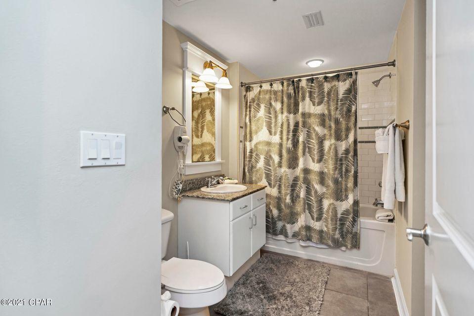 CURRENTLY UNDER CONTRACT. SELLER IS ACCEPTING BACK-UP OFFERS. Gulf front living at the perennial favorite resort ~ Grand Panama. What a great price for 2 bedrooms, 2 bathrooms and a bunk nook - you can easily
sleep 8 in this perfect rental condo! Located in the highly desired '02 stack which is one of the few stacks in Grand Panama that offers an unobstructed view of the
Gulf! The unit is being sold fully furnished with warm & inviting décor. Many upgrades and decorator-perfect finishes throughout. Hard surface flooring and new
HVAC in 2020. The kitchen has been upgraded with stainless steel appliances, granite countertops & breakfast bar, custom tile backsplash, and 20'' tile floors.
The Gulf front Master Suite opens to the large balcony, has a king bed, flat screen TV, balcony