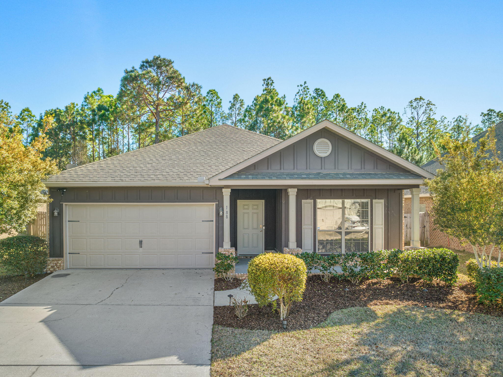 Beautiful 3 bed/2 bath home with separate office in Whispering Lake. The spacious family room flows into the amazing kitchen that boasts granite counter tops and stainless-steel appliances.. The large master bedroom easily accommodates a king size bed.Master bath has a double vanity, separate garden tub, and a large walk in closet. The front room is a great setting for an office, playroom, bedroom, etc- very versatile and has endless options! An attached double car garage will finish checking all the boxes! Whispering Lake is a beautiful community and is centered around a tranquil fresh water lake that is perfect for fishing.Conveniently located in Santa Rosa Beach, Whispering Lake is just minutes from the beautiful white sand beaches, an upscale grocery, area favorite restaurants, golf,  shopping and the local hospital, making this the perfect place to call home.
The Beach Sunsets Inc. Resident Benefits Package is designed to provide convenience and professional services to our residents. By applying, Resident(s) agree to be auto-enrolled in the program and pay an additional $25.00 each month, payable with rent. This program includes benefits such a Tenant Portal for online payments, 24/7 maintenance requests, air filter(s) auto shipped to your door, waived lease, lease change and administration fees and more! Benefits of this package may vary due to the property specifications. No discount will be given if an element of the package is not available. The cost of this
