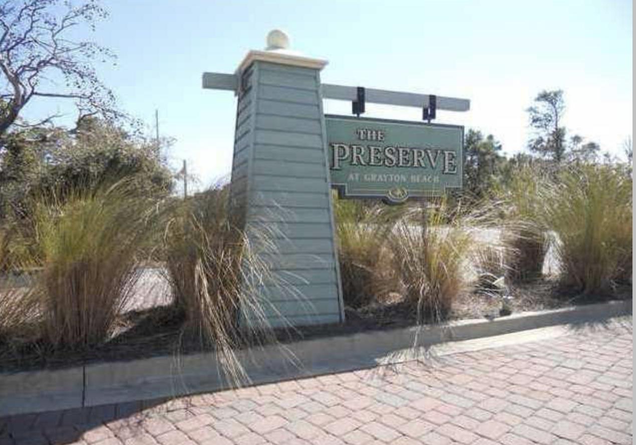 Large lot located in the upscale gated community of The Preserve at Grayton Beach with no build out time. The community offers gated access, multiple community pools, Community room, tennis courts, and a deeded community beach access. Easily access the beautiful beaches via the lush Boardwalk to make your way to the emerald green waters and sugar white sand of the Gulf of Mexico. The community is located within a bike ride of multiple communities such as Grayton Beach, Blue Mountain Beach, Watercolor, and Seaside with shopping and world class dining. Buyer to verify all information to buyer's satisfaction including, but not limited to, lot size, zoning, HOA requirements, etc.
