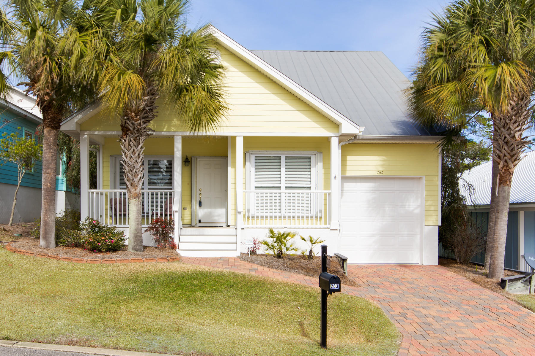Look no further if you want a meticulously kept, well built, fully furnished family or retirement home close to beach access nestled in the middle between Blue Mountain Beach & Gulf Place. Click on the photos to discover the great curb appeal, ample space (right at 2000 sq. feet), and the beautifully designed layout this home provides with warm/comfortable colors painted inside and out. Relaxas the property offers a downstairs master suite, office and an open kitchen/dining/ living concept. A BIG screened in back porch can be enjoyed by the entire family. Control the Wi-Fi thermostat from your phone and have Peace of Mind being 43 feet above sea level, a state of the art alarm system, Installed Hurricane Shutters, Oversized garage for storage & low HOA fees.